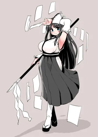 [Suzunomoku] Miko to Shokushu Youma 1+2 | A Shrine Maiden and a Tentacle Demon 1+2 [English] [GTF] cover