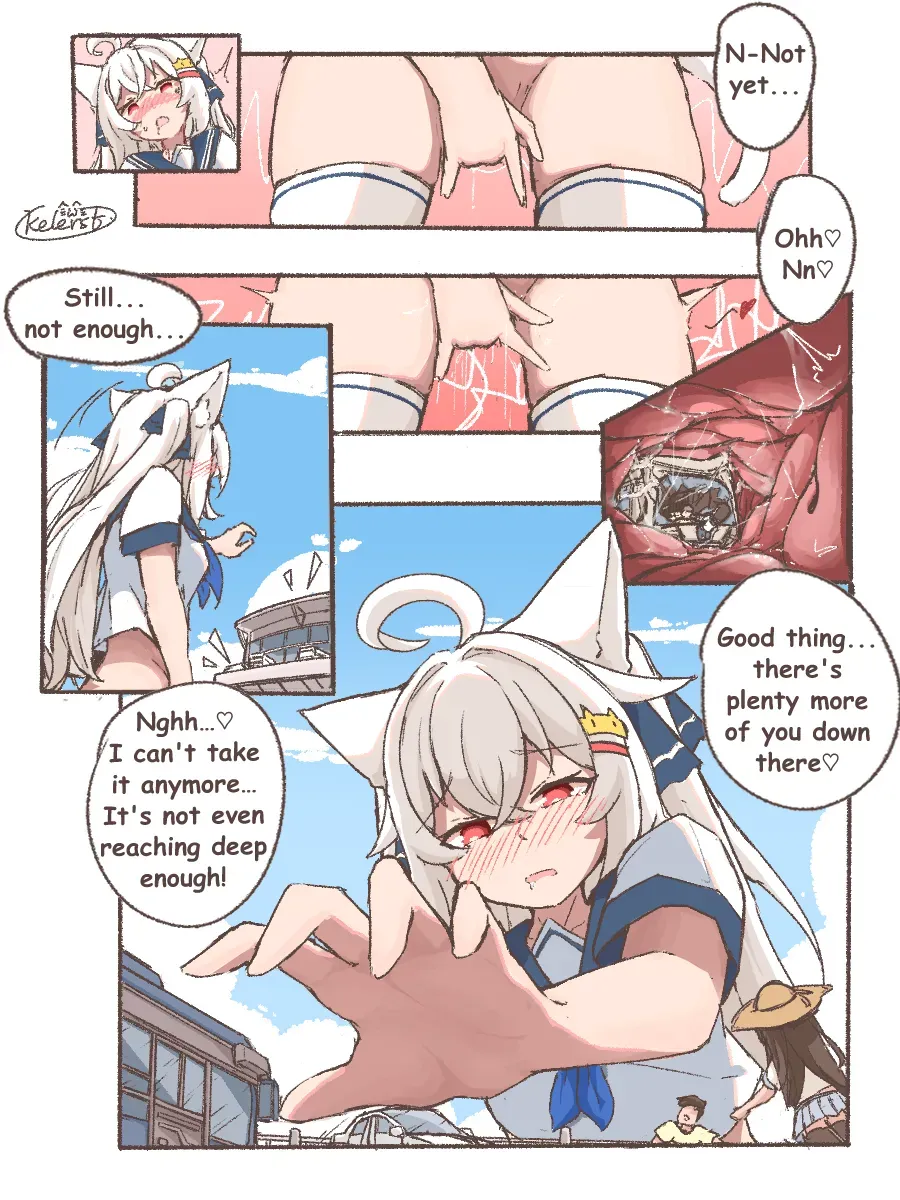 [Kelerst] Kyodai Nekomimi-chan no Machi Asobi | Giant Nekomimi-chan's City Playtime [English] - Page 10