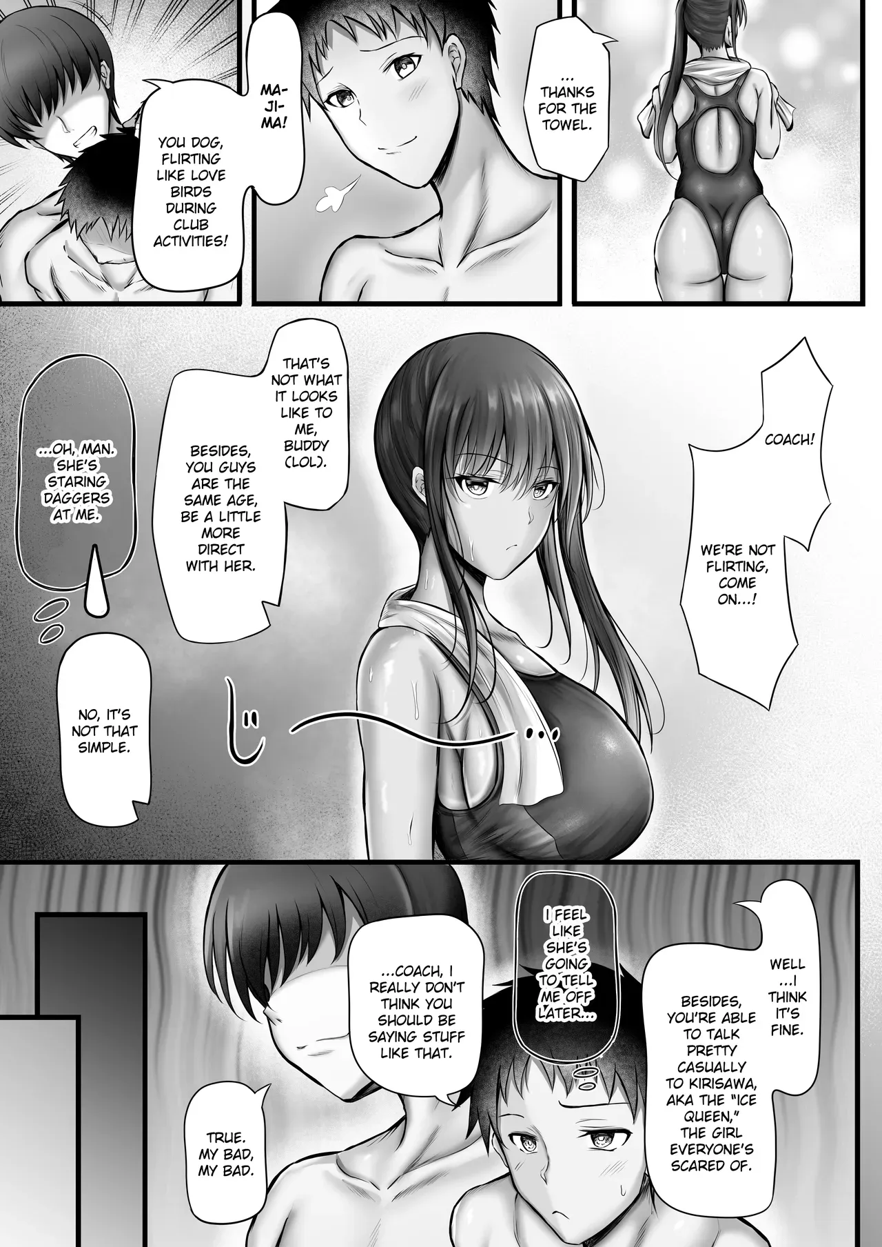 [Minamo Duki (Kanna)] Suiei-bu na Cool na Kanojo ga Netorareru Made [English] [Ruru Scanlations] - Page 9