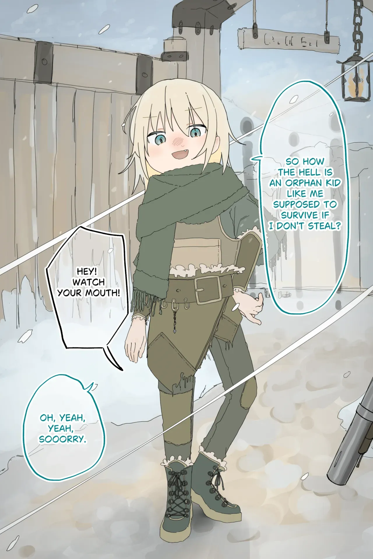 [Sena] Namaikina Suri no Onnanoko ga Heishi ni Toraerarete Zenra ni Mukareru Made I The thief girl is stripped naked [English] - Page 3