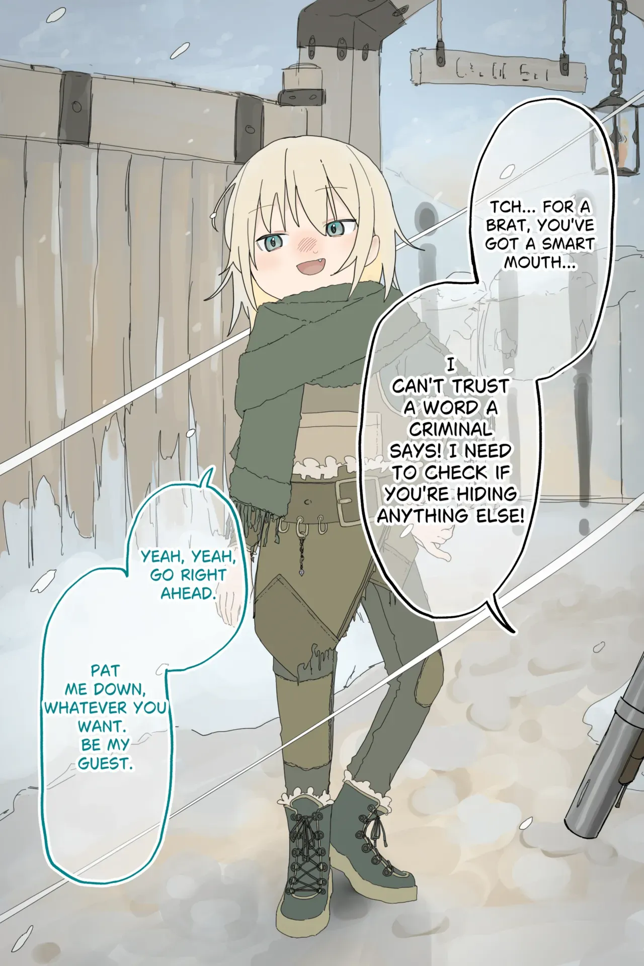 [Sena] Namaikina Suri no Onnanoko ga Heishi ni Toraerarete Zenra ni Mukareru Made I The thief girl is stripped naked [English] - Page 5
