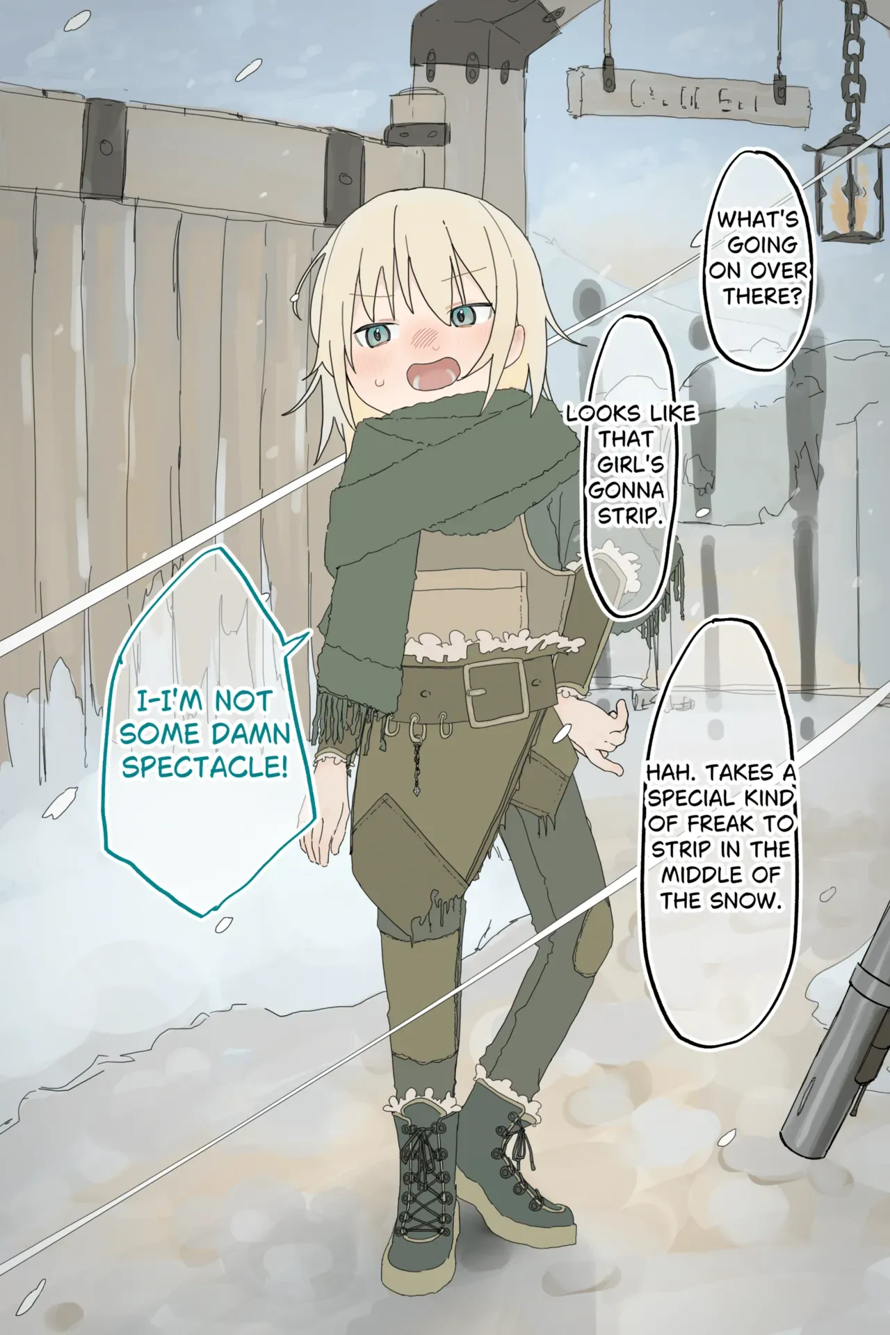 [Sena] Namaikina Suri no Onnanoko ga Heishi ni Toraerarete Zenra ni Mukareru Made I The thief girl is stripped naked [English] - Page 9