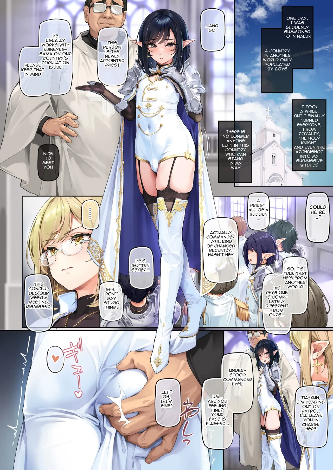 [Shinsei Lolishota (Shinsei Frontier) (shuffle, kozi)] Isekai Otokonoko Haitoku Mikkai ~Ochita Shounen Seikishi no Yagai Mesuinu Sanpo | Another World's Trap's Sinful Tryst ~Corrupted Holy Knight's Outdoor Bitch-walk~ [English] [Decensored] [Digital] - Page 3