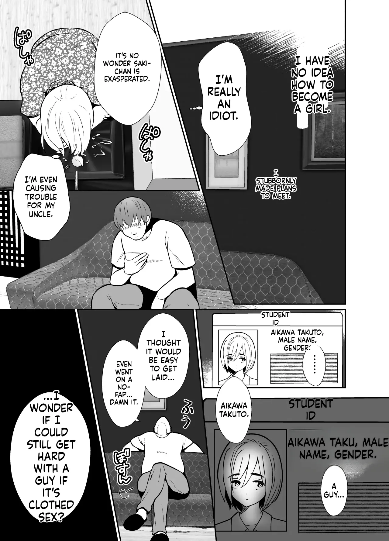[Kinokko (Taguchi Monyata)] Sei ni Muchi na Doutei kun ga Dosukebe Otokonoko ni Sodatsu made | The Journey of a Sexually Naive Virgin Boy to Becoming a Horny Transgender Girl [English] - Page 10
