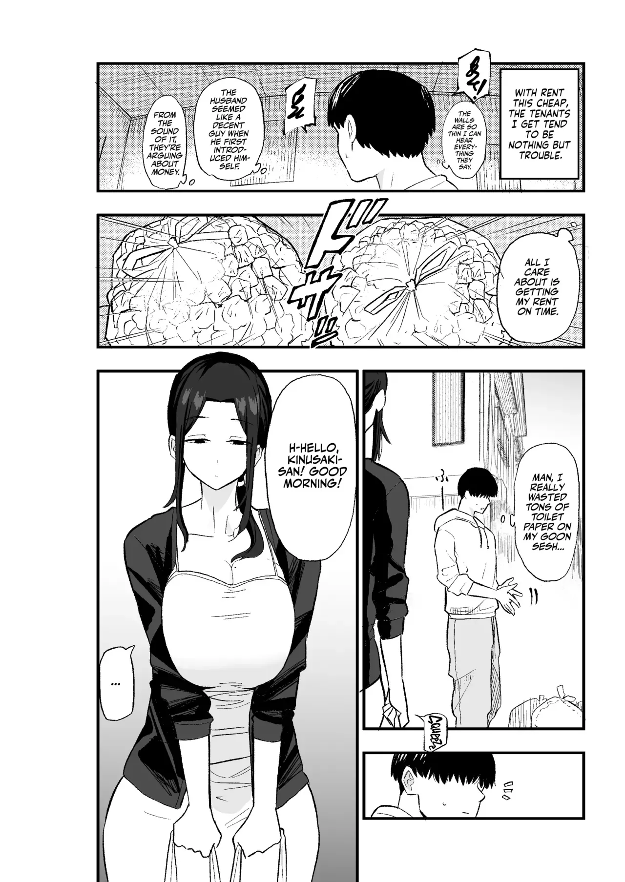 [Kamejirouya-san (Kametaro)] Taihai Tsuma: Taihaikei Hitotsuma o Yachin Kawari ni Koki Tsukaeru Hanashi | Slutty Wife! [English] [Team Rabu2] - Page 7