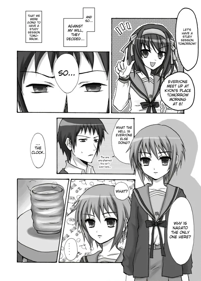 (C72) [Ningen Modoki (Random)] Hare Toki Doki Yuki (Suzumiya Haruhi no Yuuutsu) [English] =Team Vanilla= - Page 2