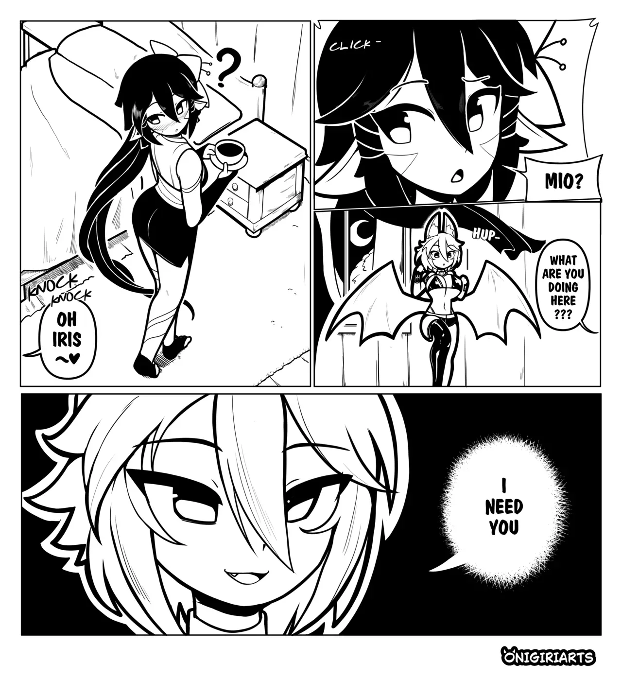 Mio x Iris Doujinshi ENGLISH (Monstergirl x Monstergirl-futanari) by Onigiriarts-Monstralgam - Page 3
