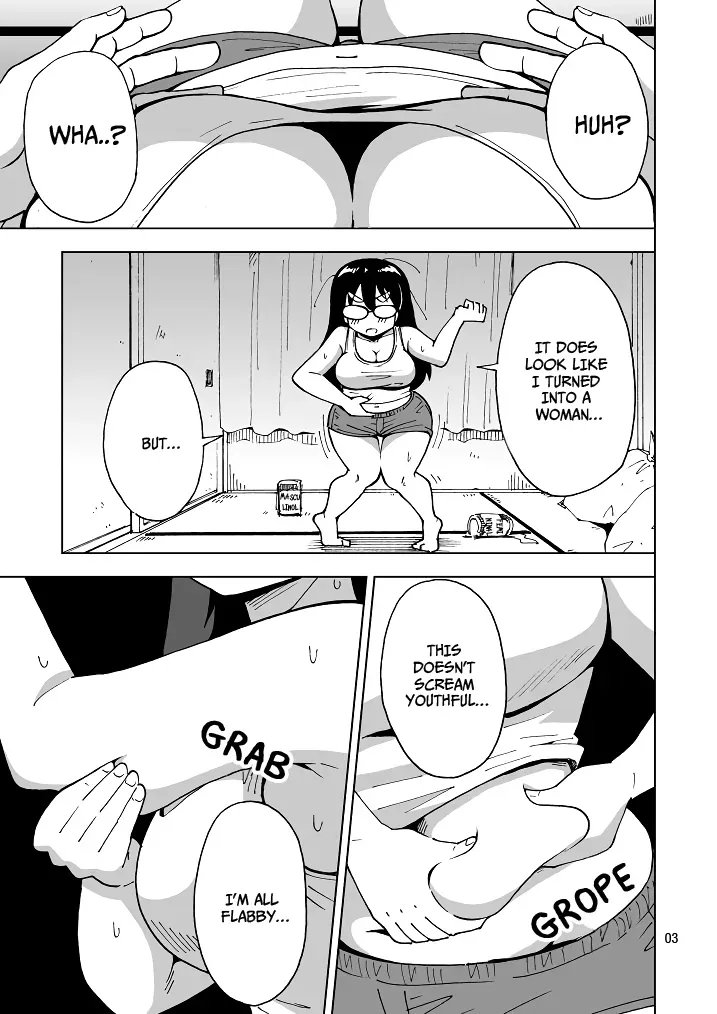 [Yoshida Gorou Shoukai (Yoshida Gorou)] Extremely Terrible News! I, a Man in My Thirties, Changed Sexes, But Remained in My Thirties! [Digital] [English] - Page 4
