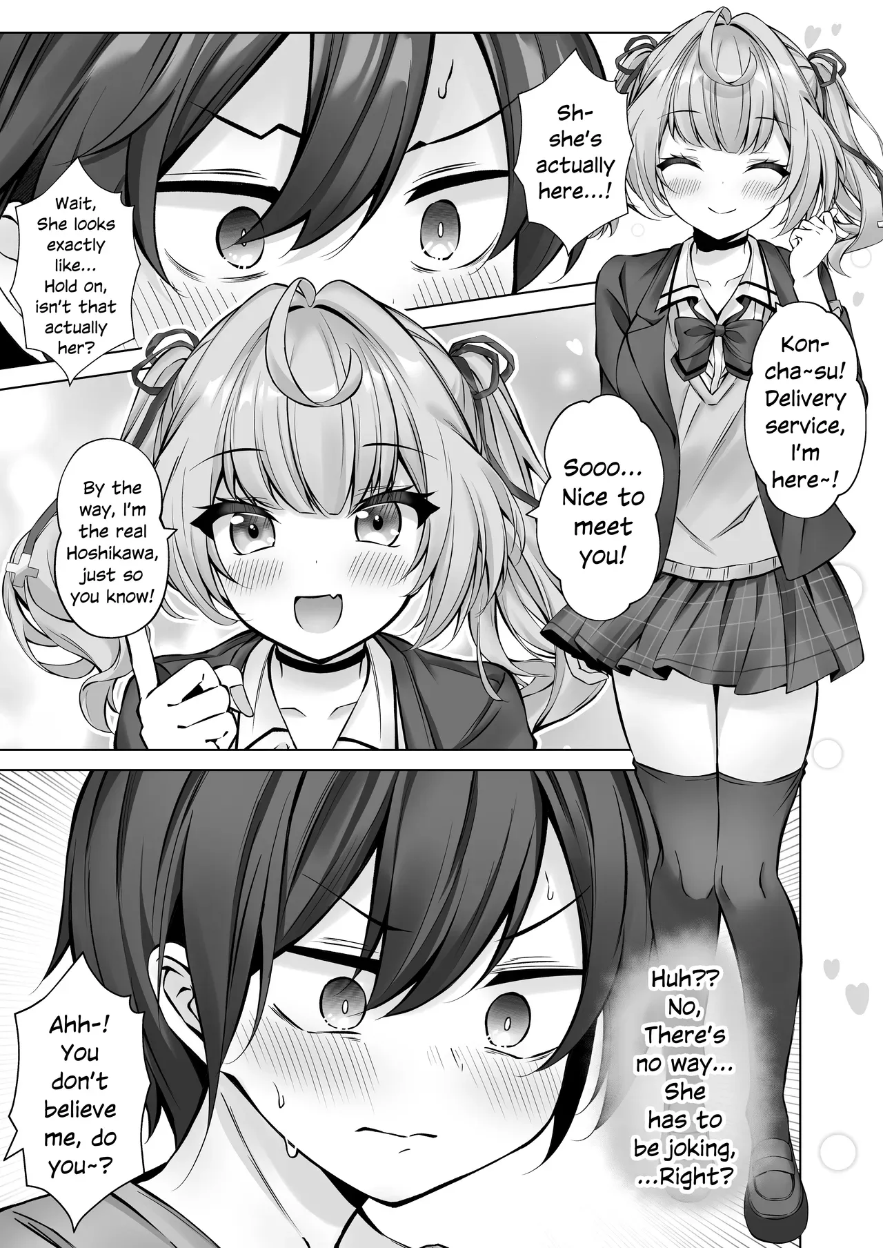 [Dark Chocolat (Sakura Shizuku)] Deriheru Yondara Hochi ga Kita! | I Called an Escort Service And Hoshikawa Showed Up (Hoshikawa Sara) [English] [White Witch] [Digital] - Page 6