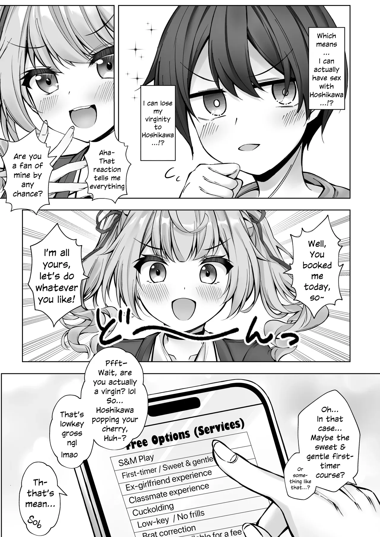 [Dark Chocolat (Sakura Shizuku)] Deriheru Yondara Hochi ga Kita! | I Called an Escort Service And Hoshikawa Showed Up (Hoshikawa Sara) [English] [White Witch] [Digital] - Page 8