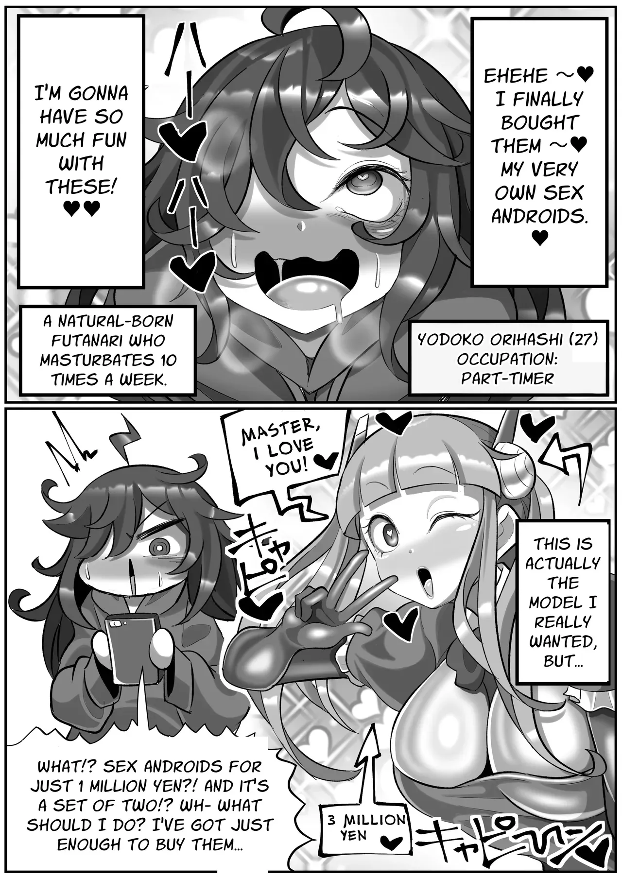 [Madofu Mura (Madofu)] Kikaiteki Futanari Shasei Kanri | Mechanical Futanari Ejaculation Control [English] [Penguin Piper] - Page 4
