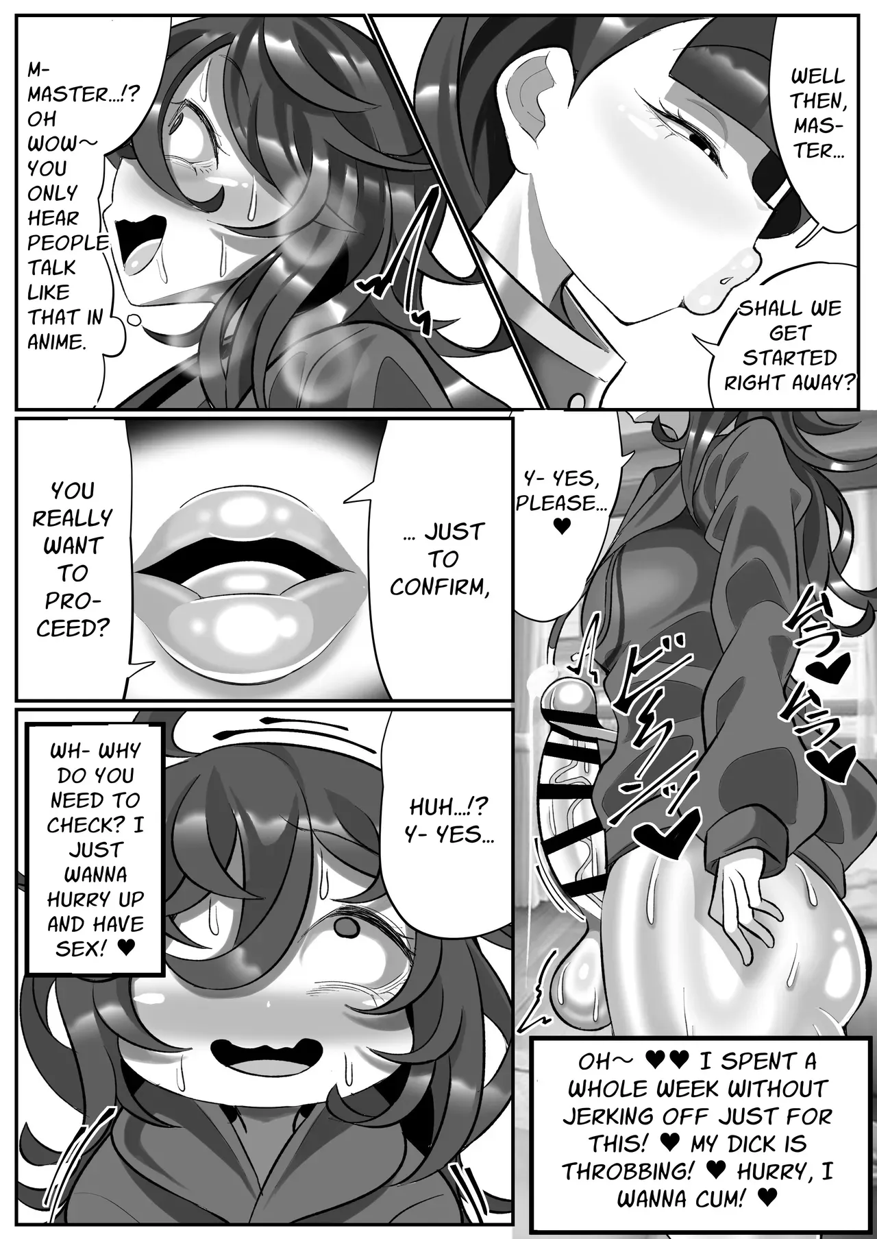 [Madofu Mura (Madofu)] Kikaiteki Futanari Shasei Kanri | Mechanical Futanari Ejaculation Control [English] [Penguin Piper] - Page 6
