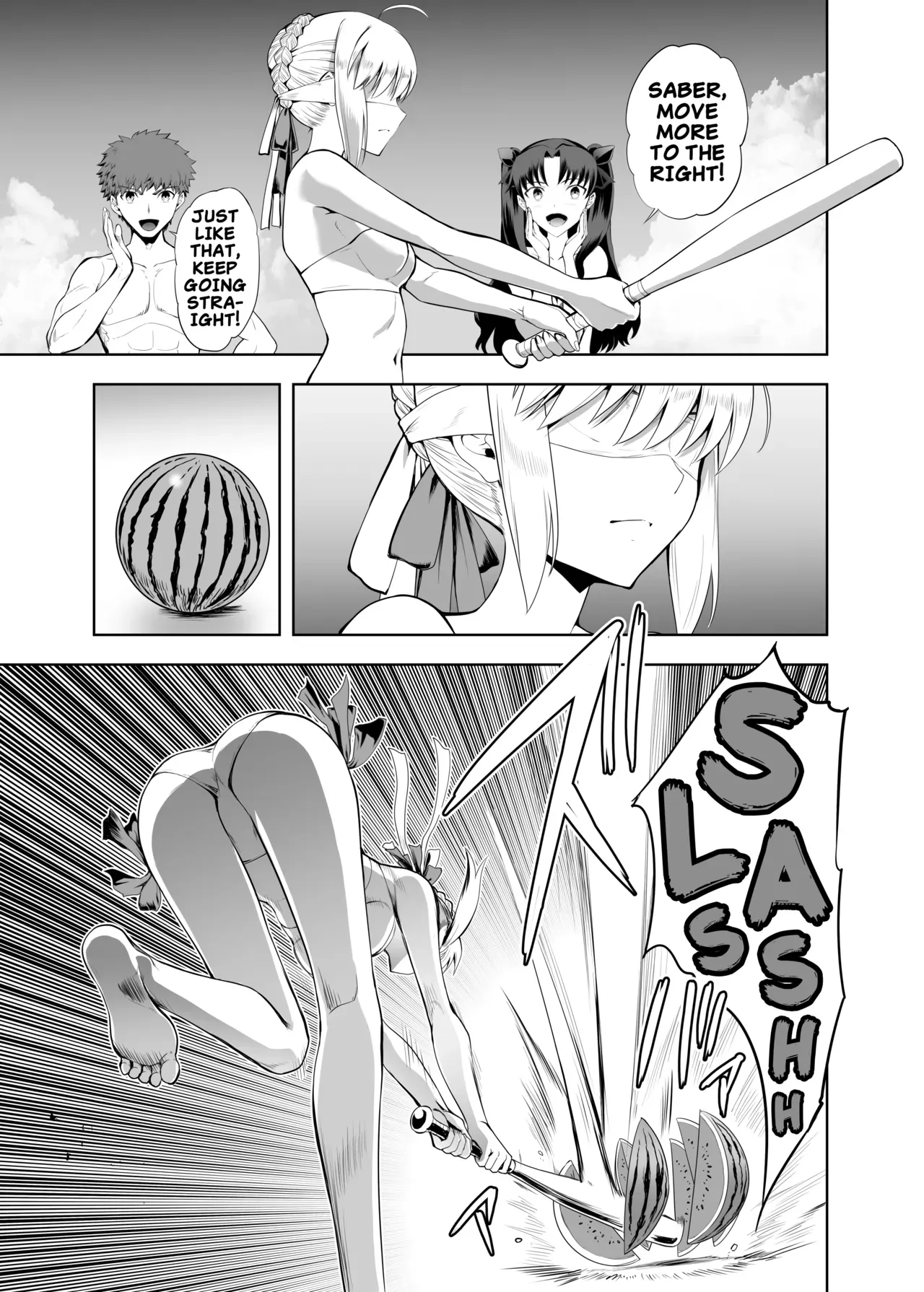 [CRAZY CLOVER CLUB (Kuroha Nue)] Saber Maniacs Shikaku o Shadan Suru to Hoka no Kankaku ga Togisumasareru to Iu no de Saber ni Mekakushi Play o Shite Moratta | Saber Maniacs Since they say that blocking your vision sharpens your other senses, I had Saber try some blindfold play (Fate/stay night) [English] [Digital] - Page 2