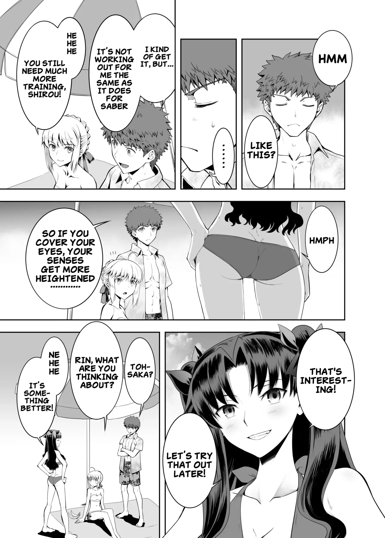 [CRAZY CLOVER CLUB (Kuroha Nue)] Saber Maniacs Shikaku o Shadan Suru to Hoka no Kankaku ga Togisumasareru to Iu no de Saber ni Mekakushi Play o Shite Moratta | Saber Maniacs Since they say that blocking your vision sharpens your other senses, I had Saber try some blindfold play (Fate/stay night) [English] [Digital] - Page 4