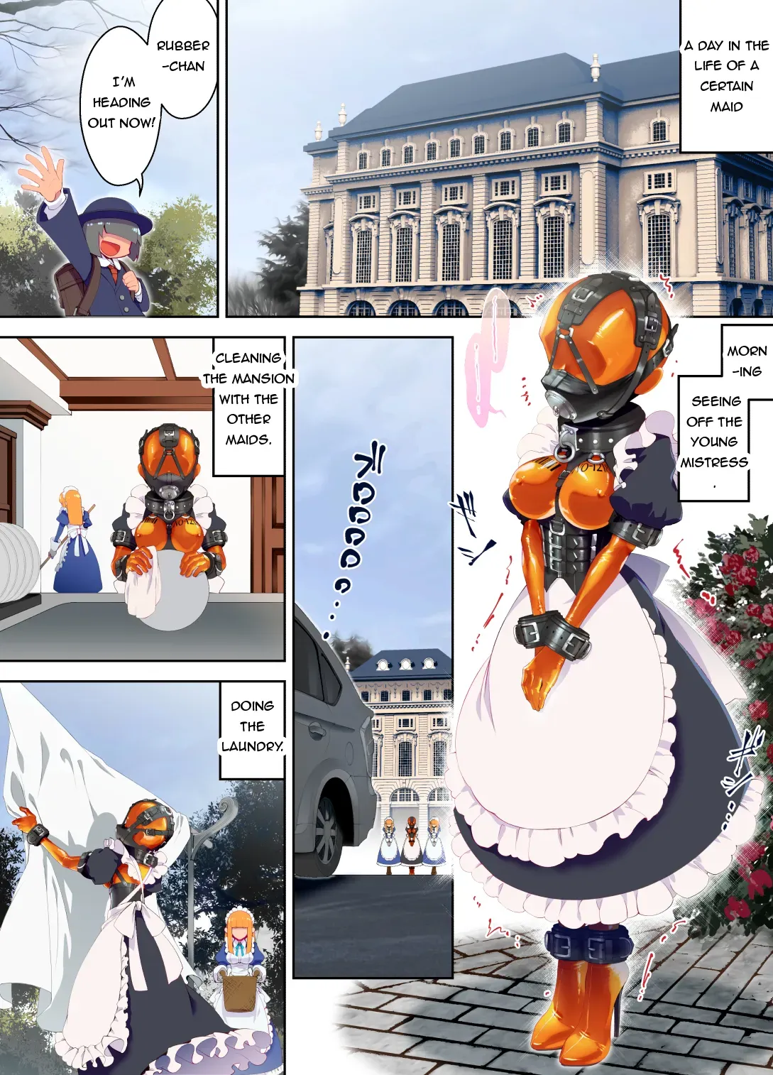 [Hitosaka] The Maid Who Toils in a Special Rubber Suit [English] - Page 3