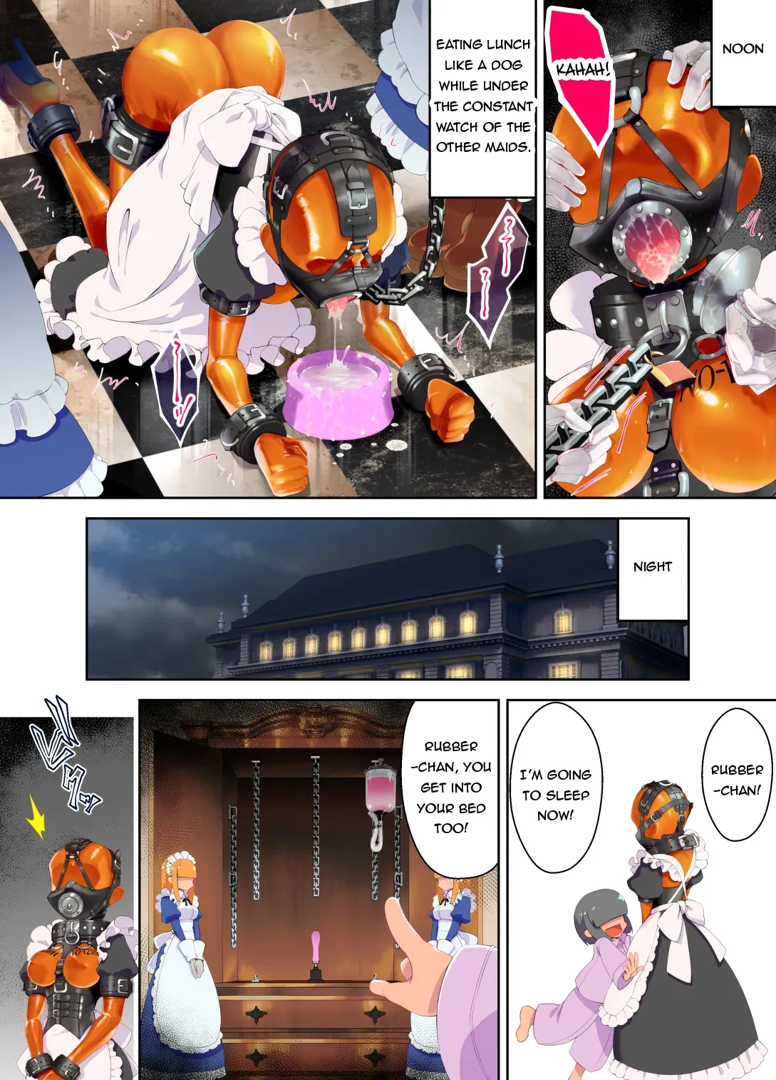 [Hitosaka] The Maid Who Toils in a Special Rubber Suit [English] - Page 4