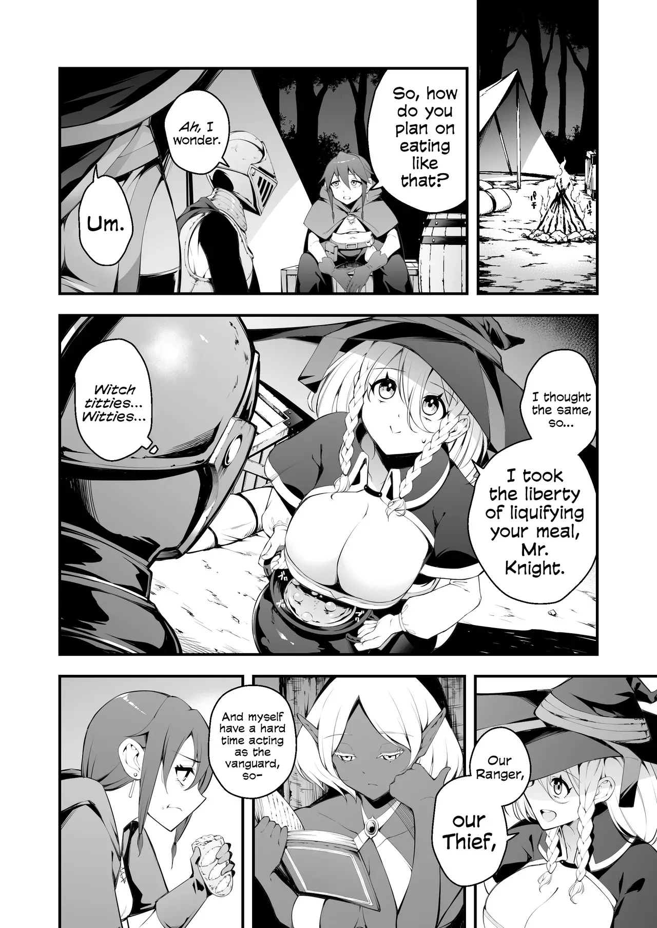 [Jisyakunyudo (Nanameno Hayuta)] The Apprentice Witch And The Cursed Dick | Minarai Majo to Noroi no Chinpo [English] [Cookie Cruncher] [Digital] - Page 3