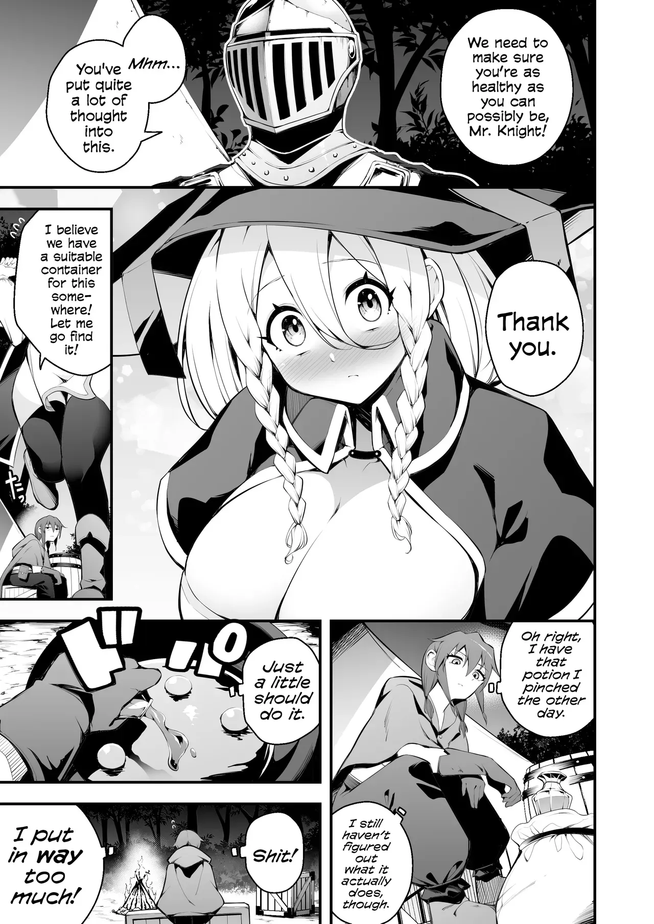 [Jisyakunyudo (Nanameno Hayuta)] The Apprentice Witch And The Cursed Dick | Minarai Majo to Noroi no Chinpo [English] [Cookie Cruncher] [Digital] - Page 4