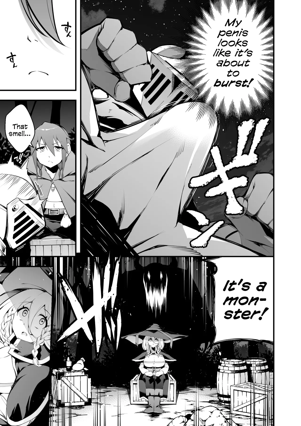 [Jisyakunyudo (Nanameno Hayuta)] The Apprentice Witch And The Cursed Dick | Minarai Majo to Noroi no Chinpo [English] [Cookie Cruncher] [Digital] - Page 6