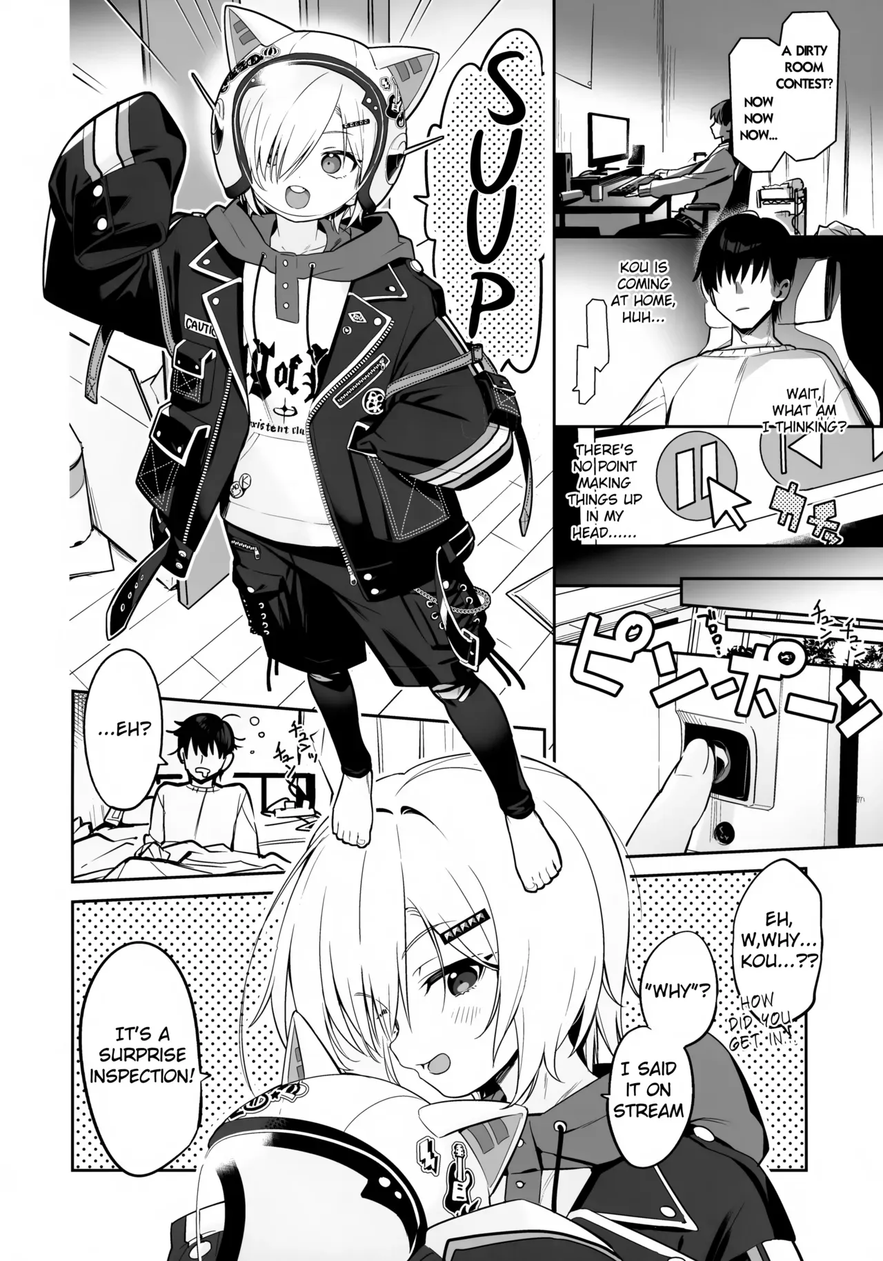 (#Nijisousaku 11) [Hamehame Service Area (Cr-R)] Ie ni Totte Kita Kou to Ecchi na Koto Suru Hon. (Uzuki Kou) [English] - Page 5