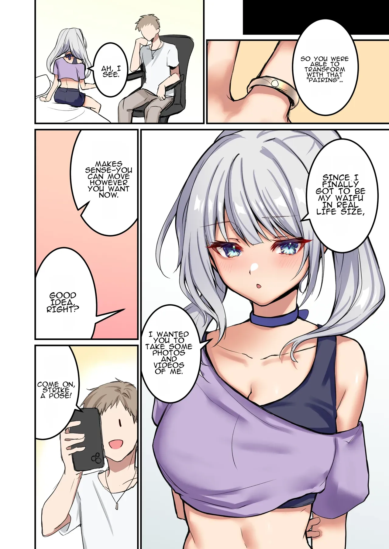 [TSF no F (Mugen no Sudadokei)] Ore ga Omae no Yome de Omae ga Ore no Yome de ~ Kasutamudouru de Engeiji ~ | I'm Your Wife And You're My Wife ~ Engaged With a Custom Doll ~ - Page 8