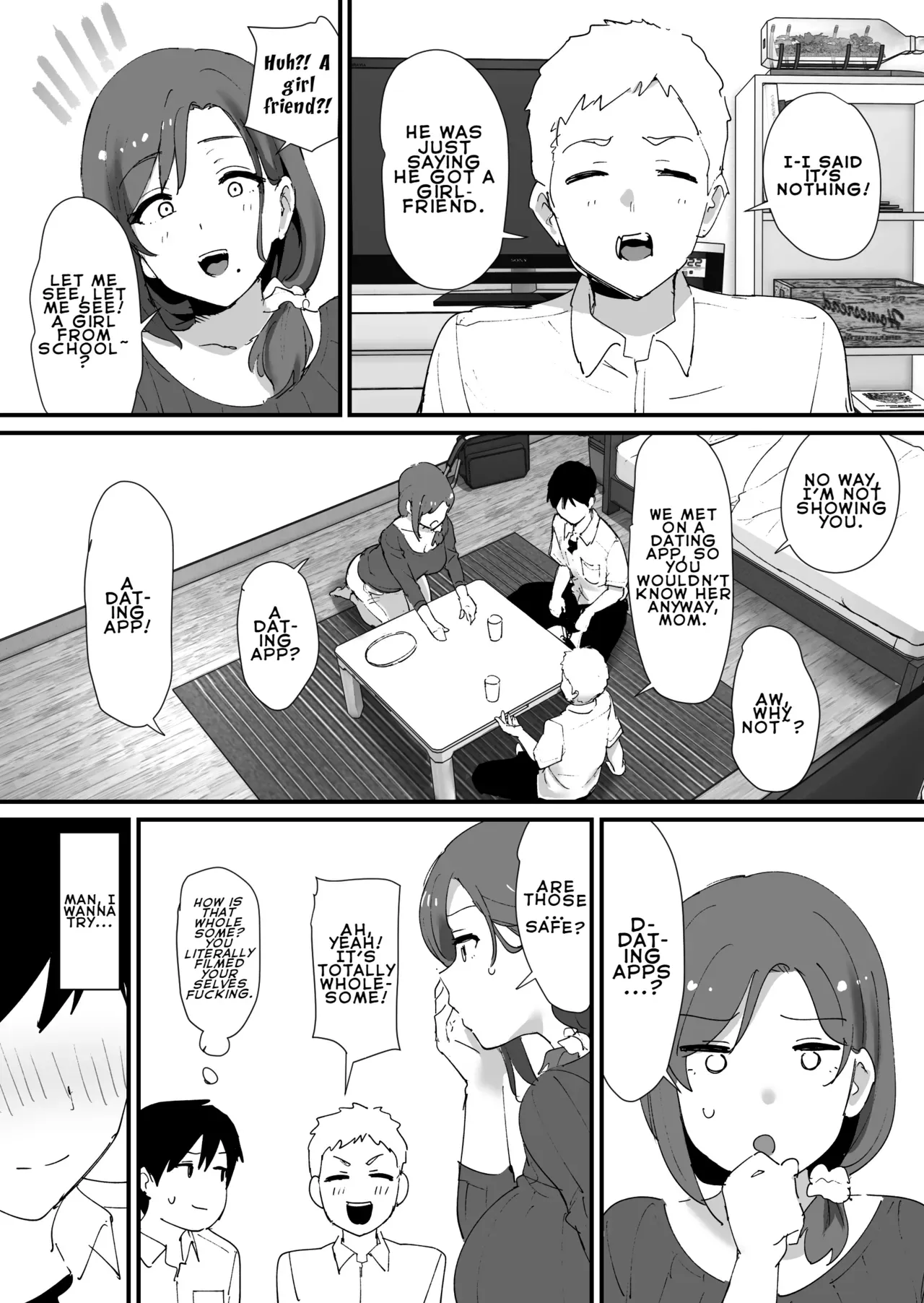 [Okuta Koubou (Okuta)] Akogare no Tomo Mama to Matching Shita Ken | The Time I Matched With My Admired Friend's Mom [English] [LKK•Scans] [Digital] - Page 4