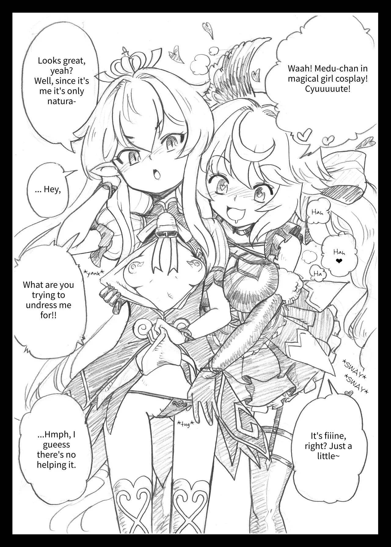 [Show-Taku-Ya! (Syoutaku)] Mahou Shoujo no Lovely and Sweet | Magical Girls Lovely and Sweet [Story 2: Satyr and Medusa] (Granblue Fantasy) [English] [Digital]  [Incomplete] - Page 3