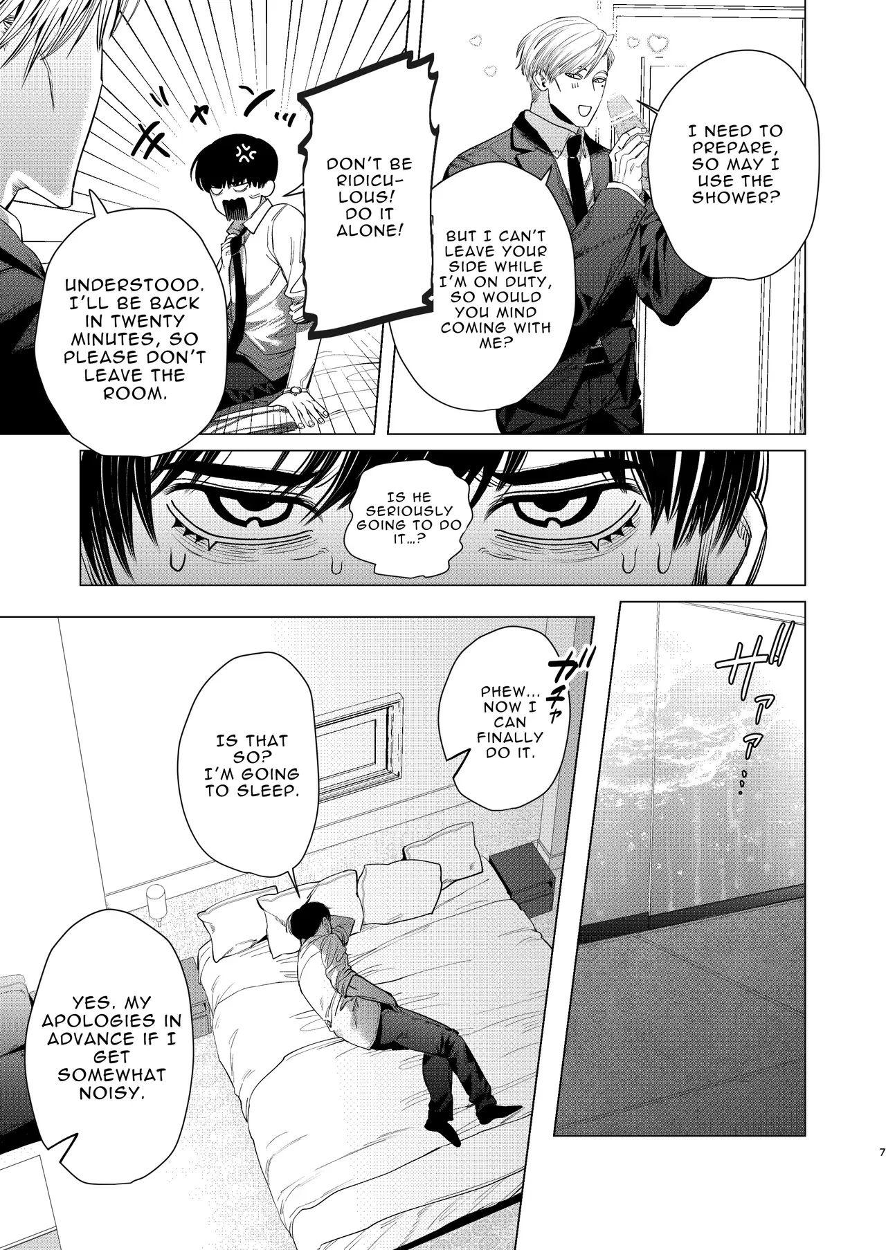[KANIPANKO (Kanipan Munshamushi)] My Bodyguard is a Muscular Blonde and Horny Hunk?! - Page 6