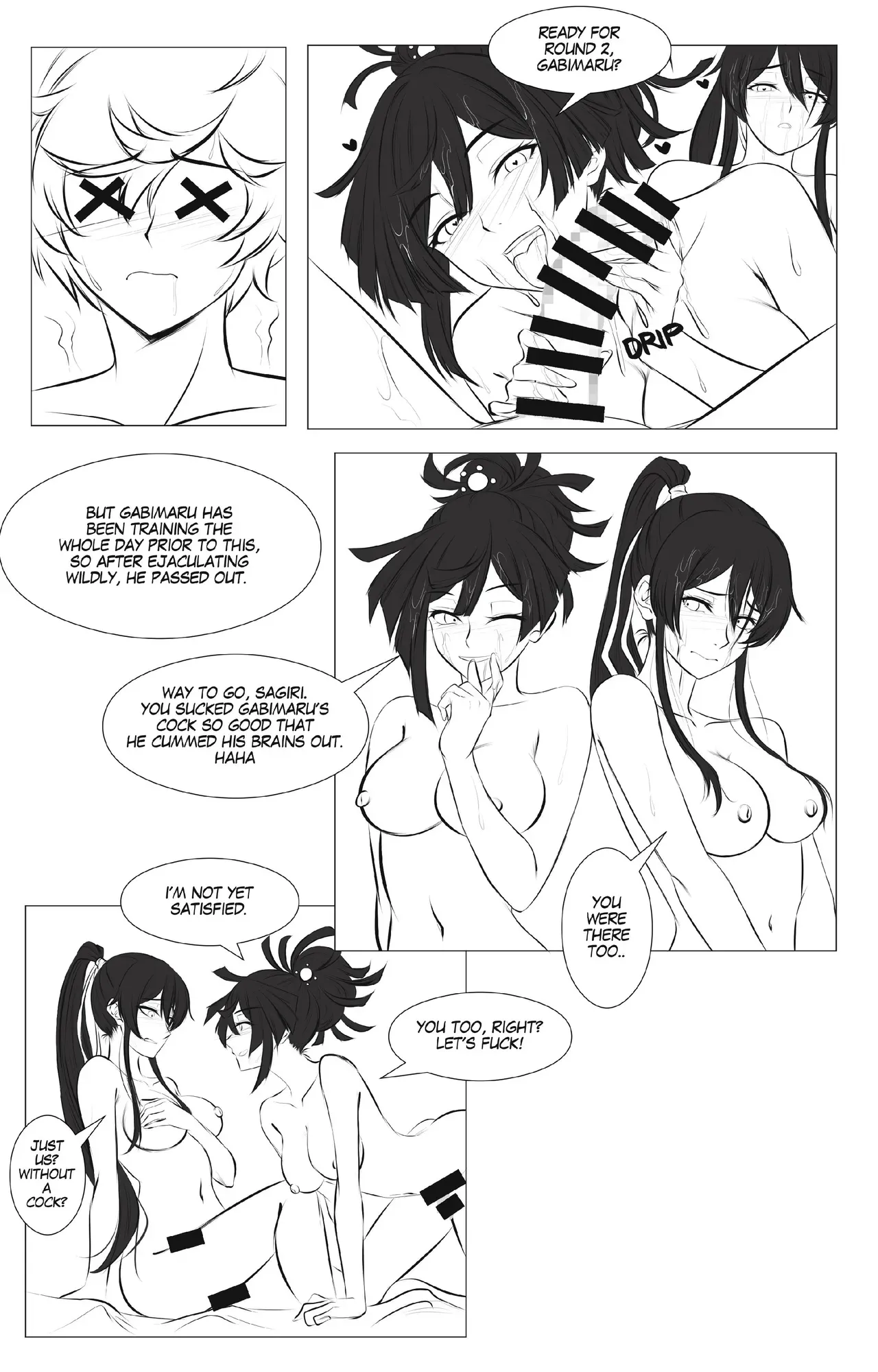 [Aishcream] Girl's Paradise - Sagiri Vs. Yuzuriha Pt. 1 (Jigokuraku) - Page 10