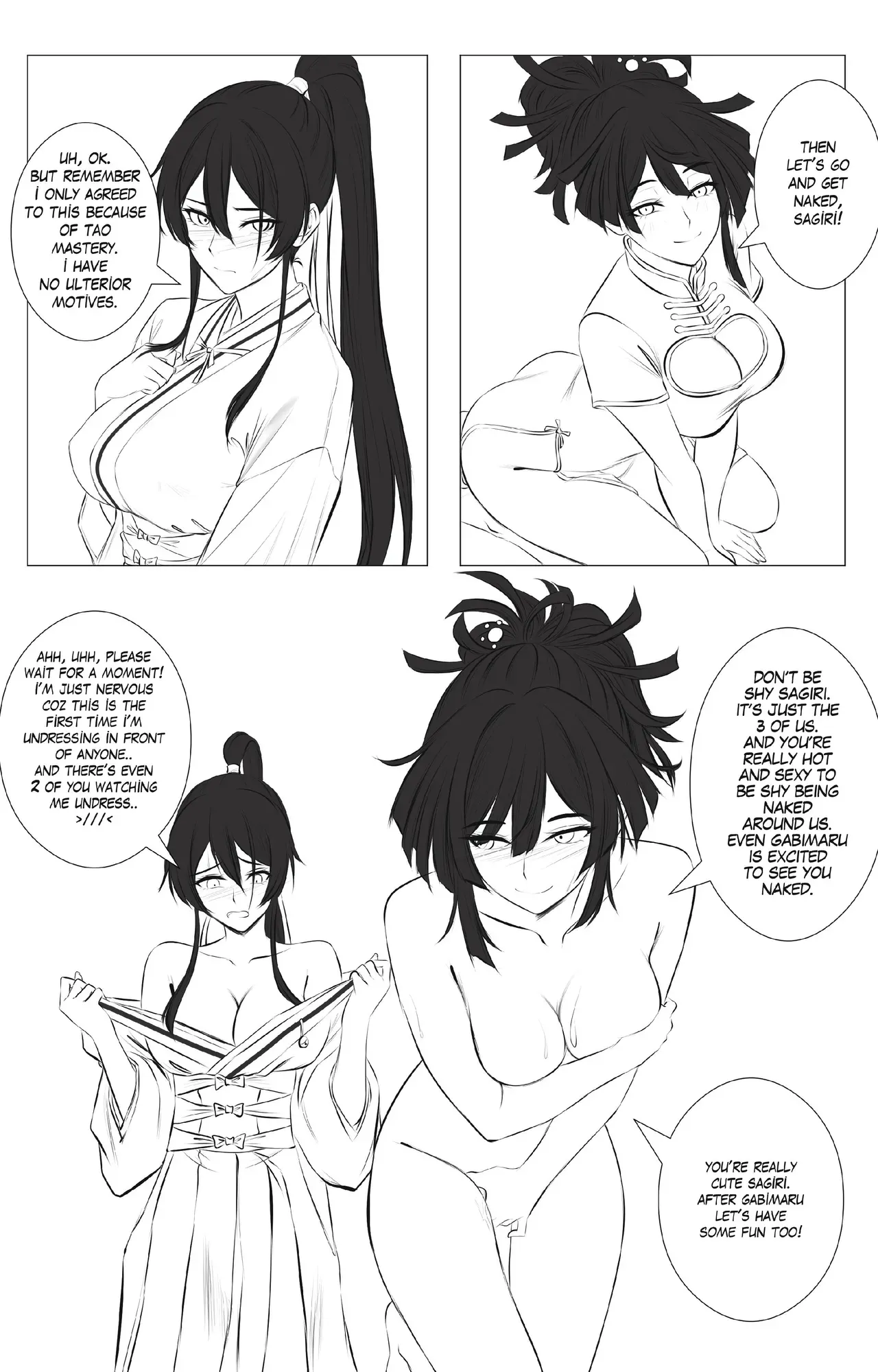 [Aishcream] Girl's Paradise - Sagiri Vs. Yuzuriha Pt. 1 (Jigokuraku) - Page 3