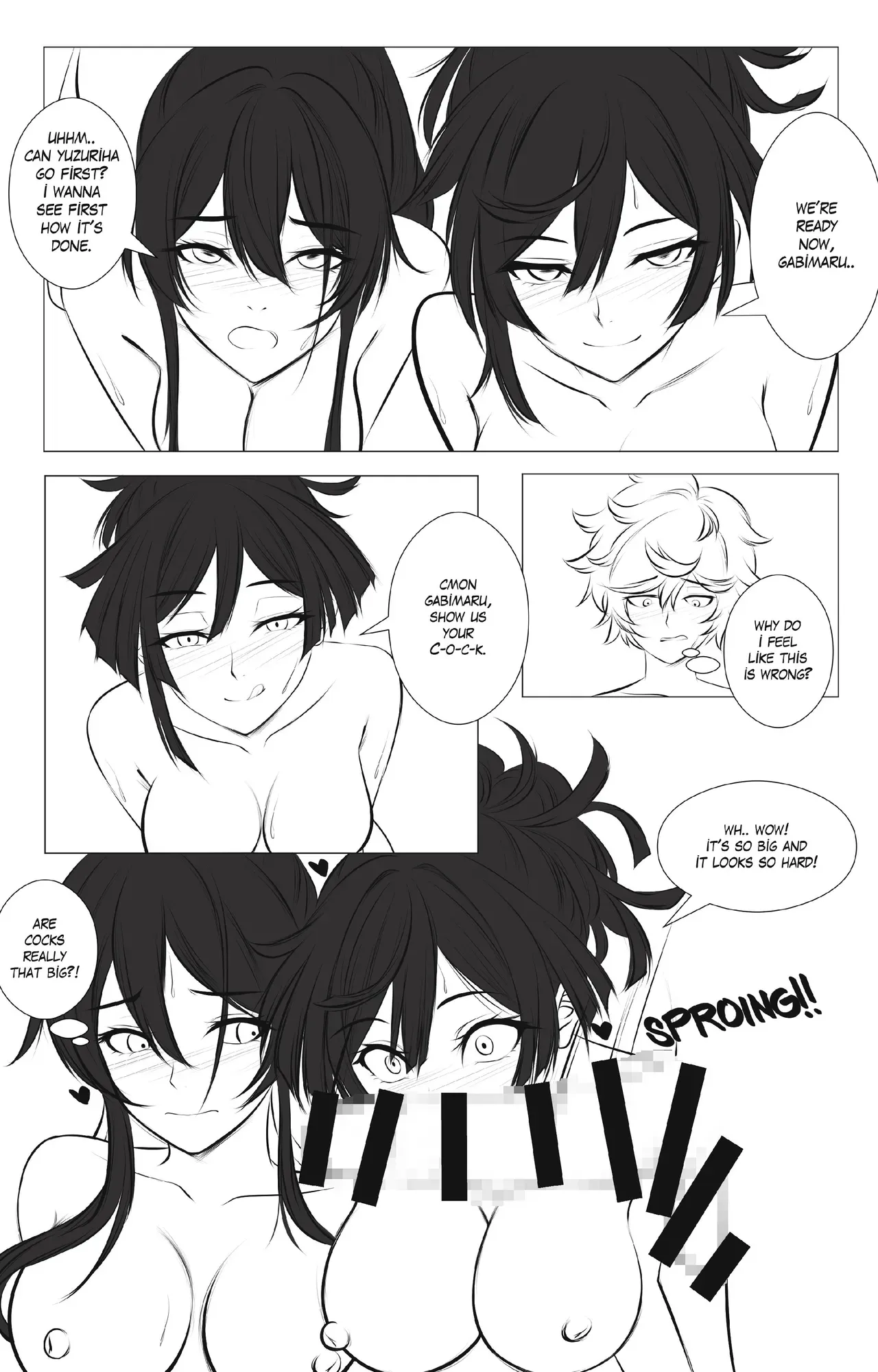 [Aishcream] Girl's Paradise - Sagiri Vs. Yuzuriha Pt. 1 (Jigokuraku) - Page 4