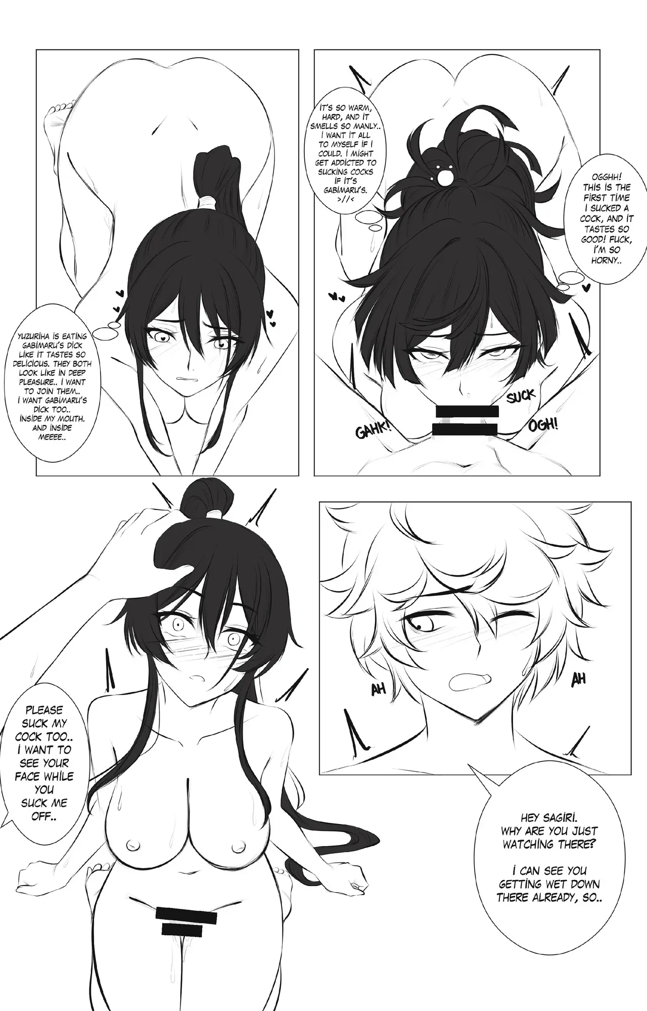 [Aishcream] Girl's Paradise - Sagiri Vs. Yuzuriha Pt. 1 (Jigokuraku) - Page 6