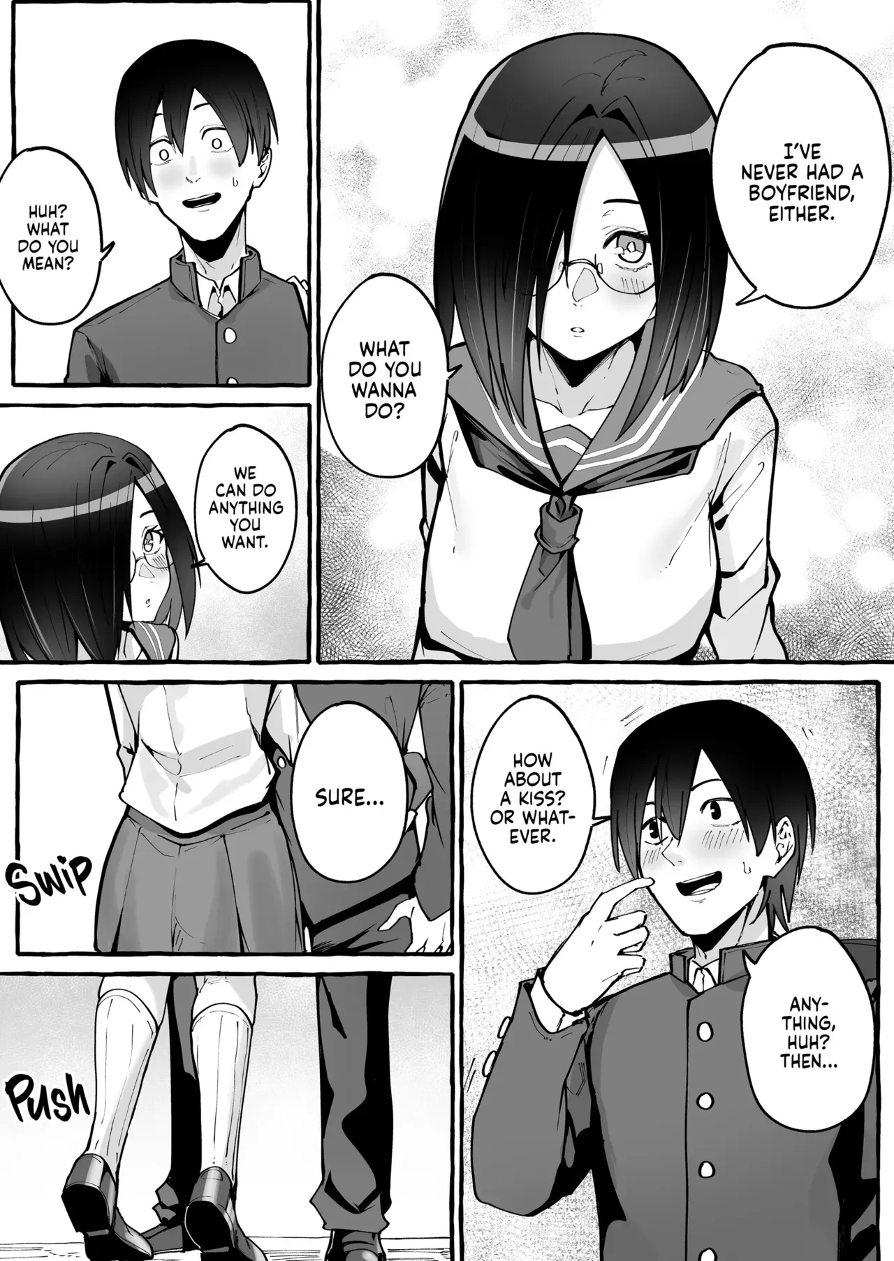 [Fuguta-ke] Kyonyuu Kanojo ni Hitasura Shibori Toraremakuru Hanashi | Squeeze Until Empty [English] [J18] [Decensored] [Digital] - Page 6