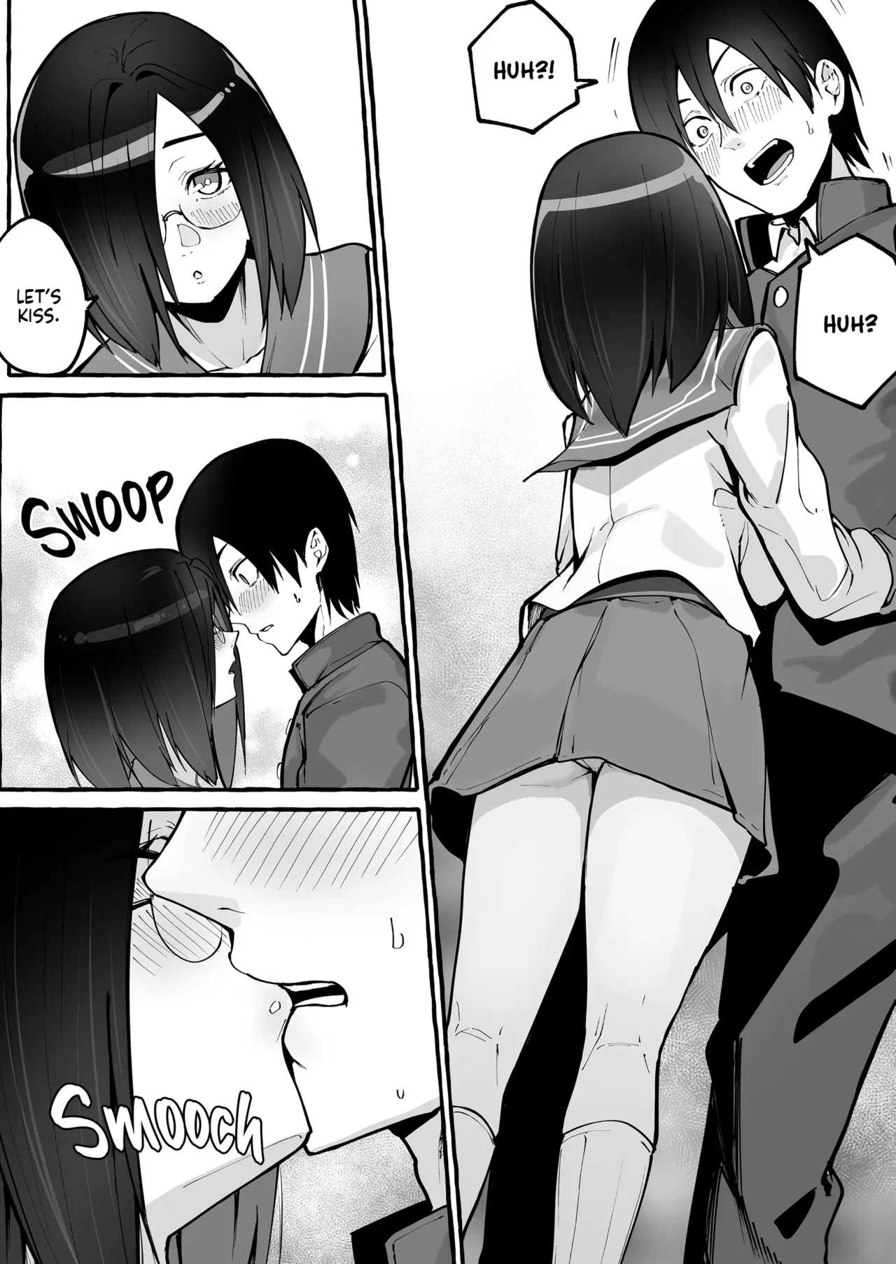[Fuguta-ke] Kyonyuu Kanojo ni Hitasura Shibori Toraremakuru Hanashi | Squeeze Until Empty [English] [J18] [Decensored] [Digital] - Page 7
