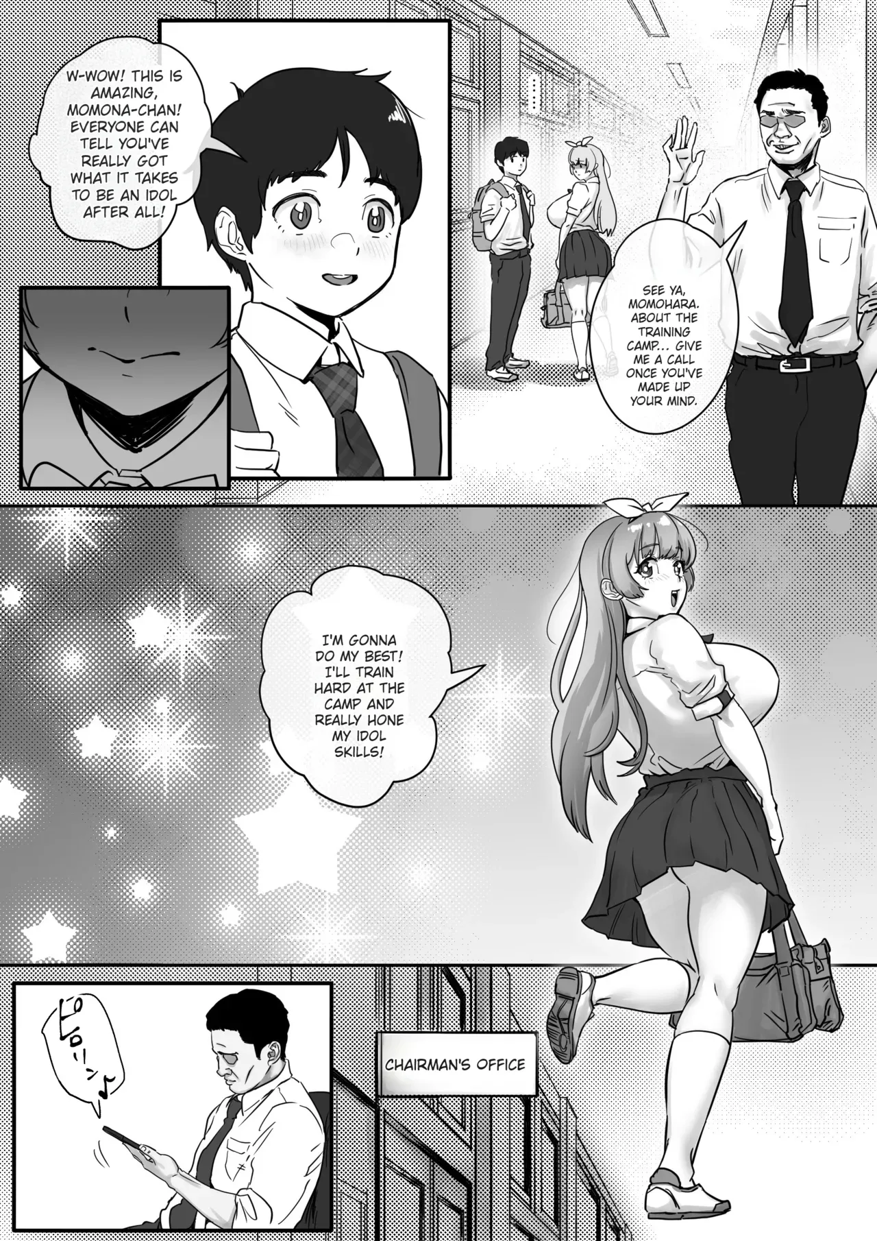 [Jzargo] Osananajimi to Musubareru Hazu datta Idol Shibou Momona-chan ga Ojisan no Aijin ni Naru Hanashi. | The Story of Momona-chan, an Aspiring Idol Who Was Supposed to End Up With Her Childhood Friend, but Ends Up Becoming an Older Man's Mistress. [English] [MTL] - Page 9