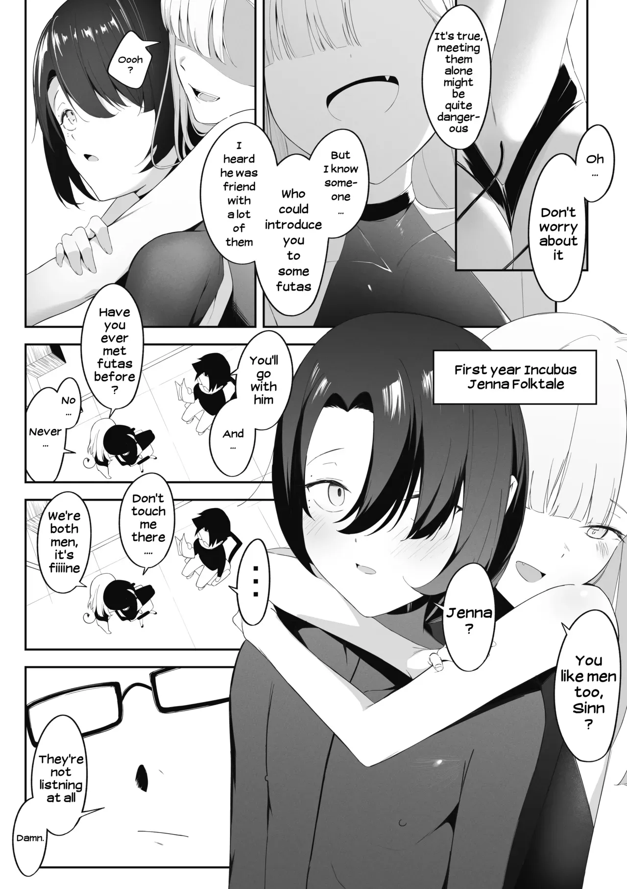 [Uchi no Yoko (Hanamaru Sensei)] Otokonoko Incubus no Kuchuu | Femboy Incubus in Distress [English] - Page 6