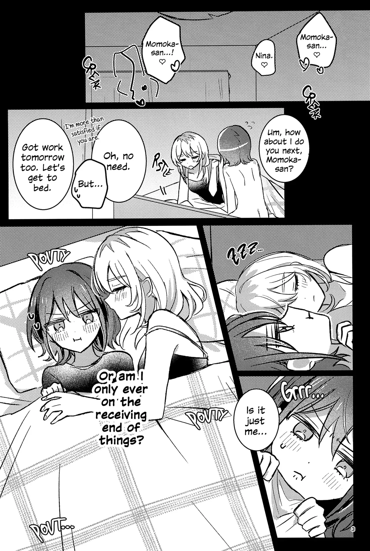 (Zenbu Buchikome. 7) [Hamu-chan Daisuki (Momi)] One Room, One Moment (Girls Band Cry) [English] - Page 2