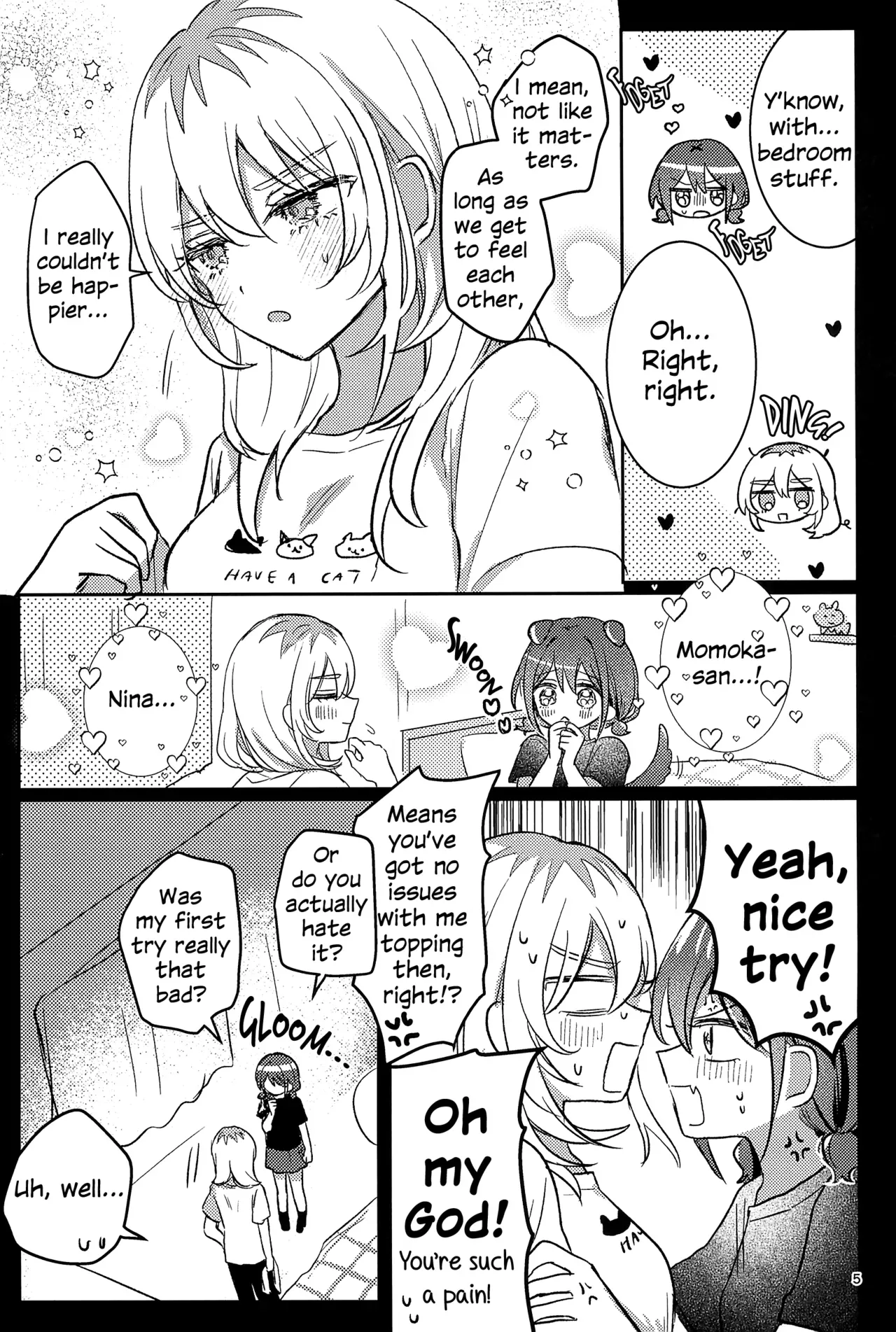 (Zenbu Buchikome. 7) [Hamu-chan Daisuki (Momi)] One Room, One Moment (Girls Band Cry) [English] - Page 4