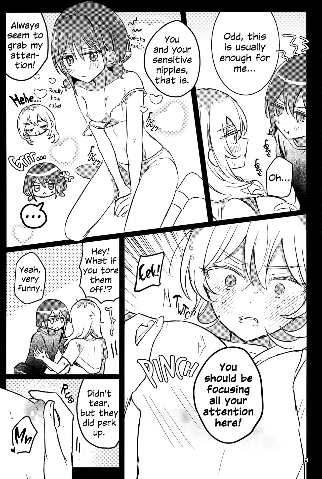 (Zenbu Buchikome. 7) [Hamu-chan Daisuki (Momi)] One Room, One Moment (Girls Band Cry) [English] - Page 8