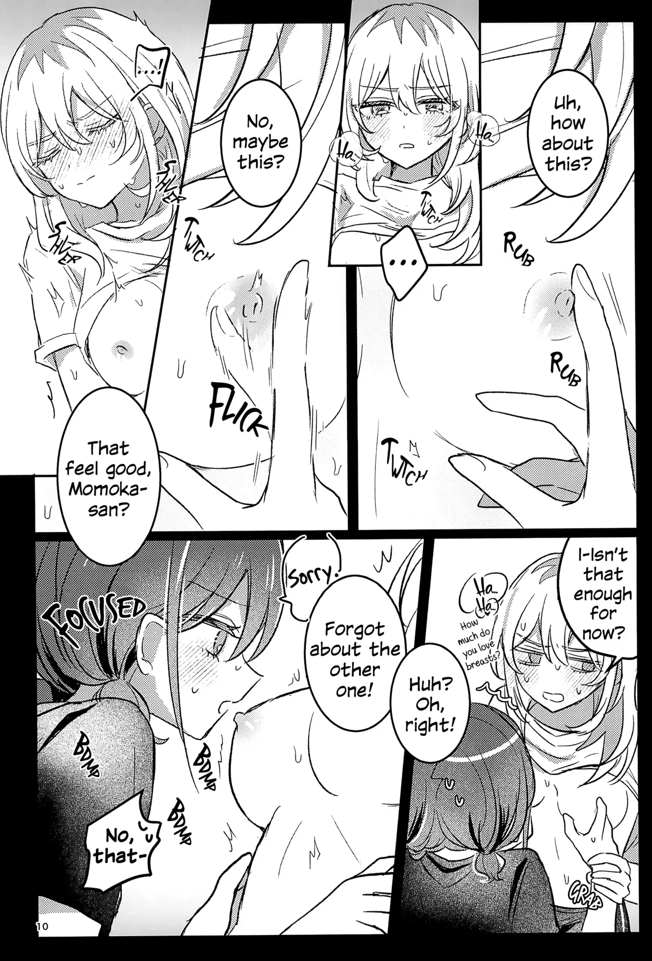 (Zenbu Buchikome. 7) [Hamu-chan Daisuki (Momi)] One Room, One Moment (Girls Band Cry) [English] - Page 9