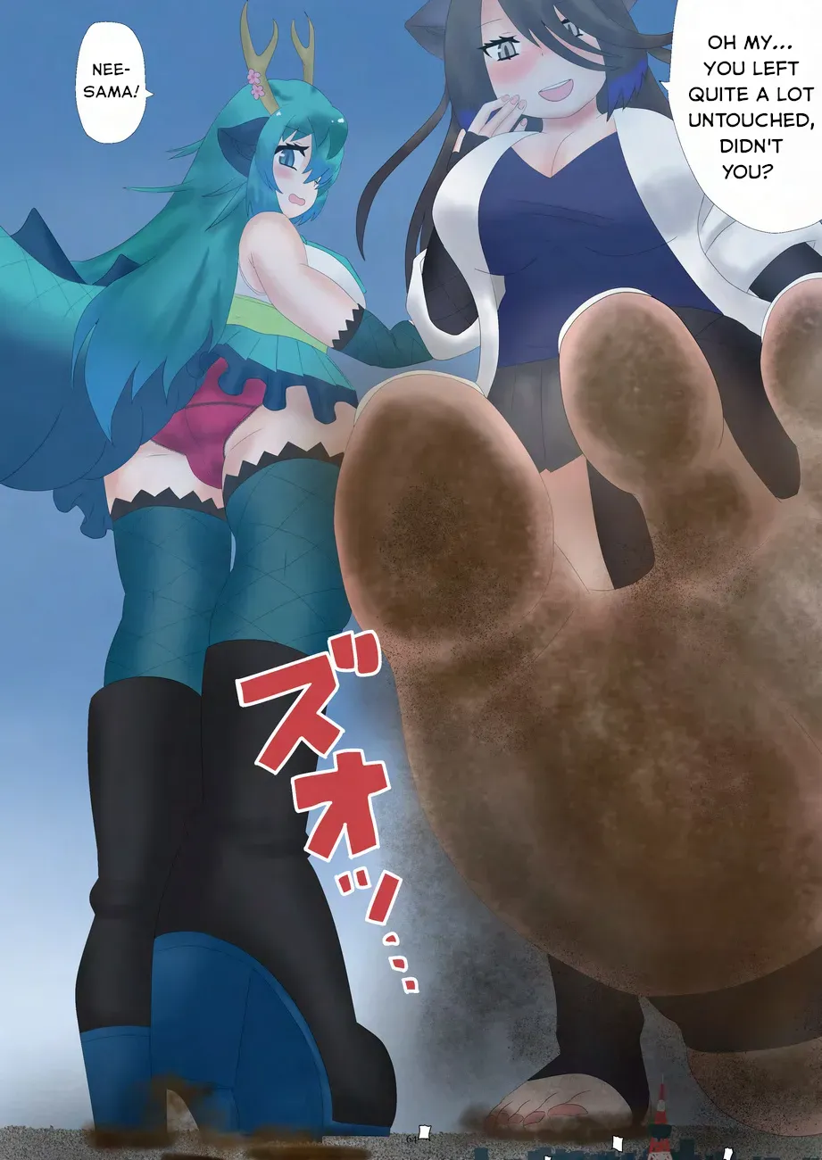 [CalmBlue (Tokoma)] Shuurai! Japari Park Goryuujin | Invasion! Japari Park Five Dragon Gods  (Kemono Friends) (Tenshin Ranman Gigantic 9th) [English] [Digital] - Page 4