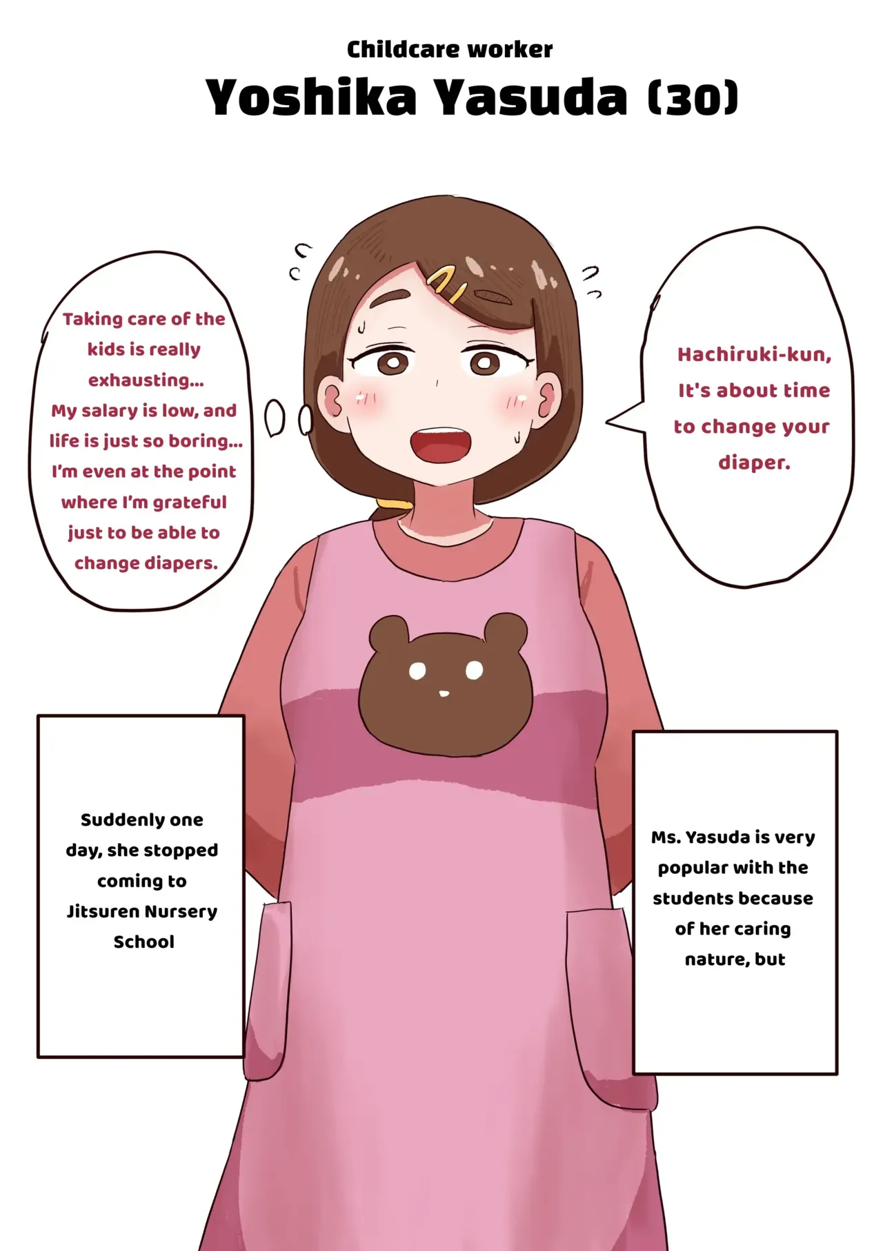 [Tenkasu] The Story of a Female Daycare Teacher Who Voluntarily Becomes a Daruma Meat Toilet - Page 2