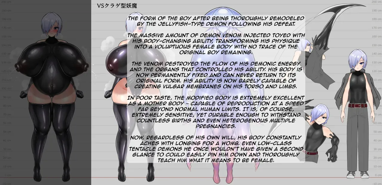 [Stain-Goat] A guy who gets gender-swapped by a jellyfish demon. - Page 5