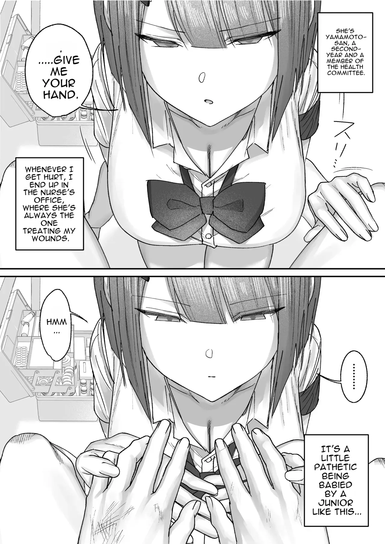 [Getsumatsu (Shuumatsu)] Cool-kei Hoken Iin wa Ijou ni Yasashii | The Cool-Type Health Committee Girl Is Abnormally Kind [English] - Page 5