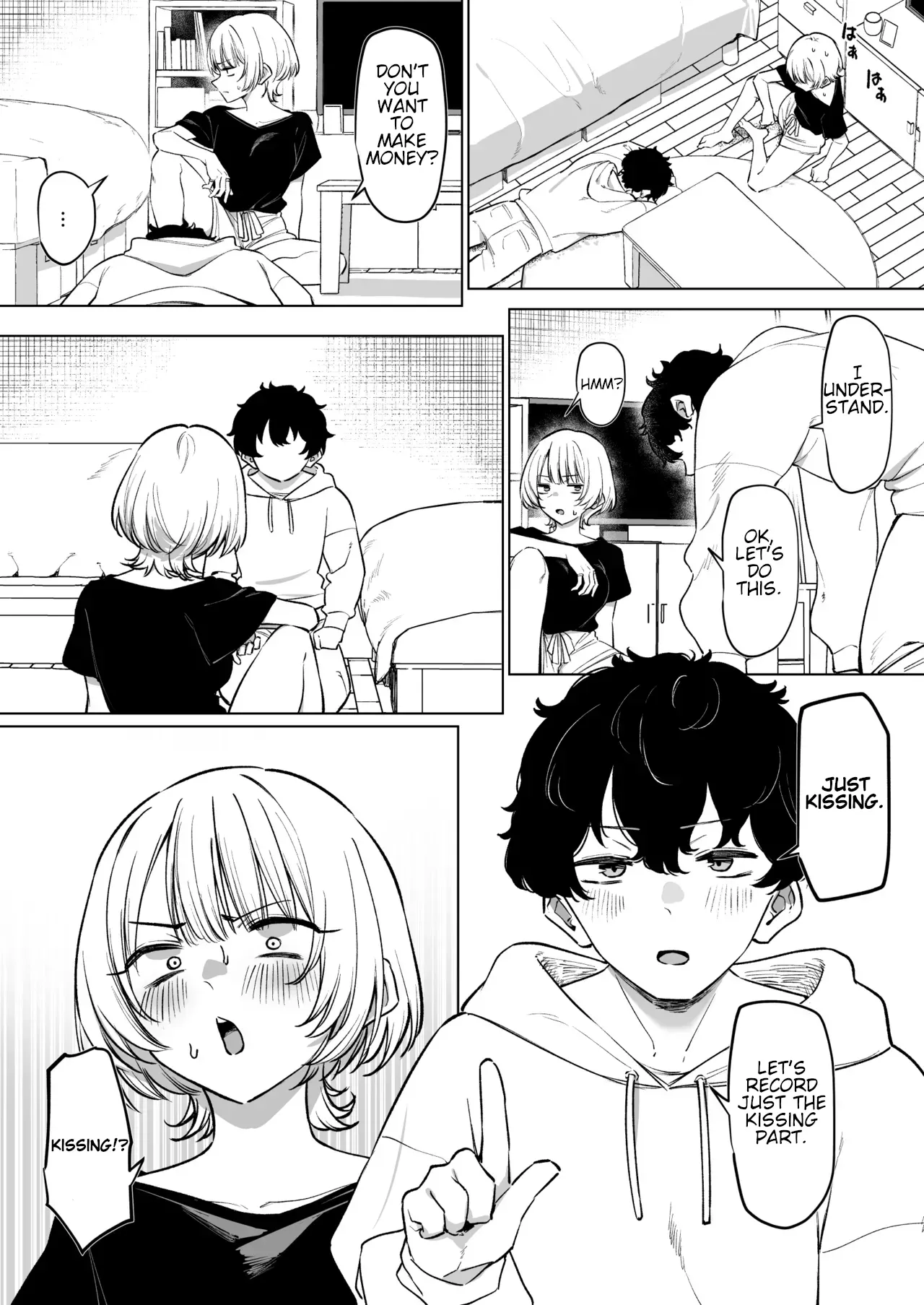 [MM] Senpai to no Ecchi na Douga de Kasegu Hanashi | The Story of Earning Money with a Video of Steamy French Kissing with my Senpai [English] - Page 6