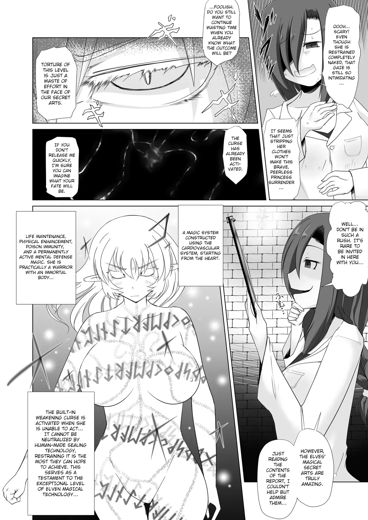 [Fukakutei Kuukan (aruva)] Elf Oujo Kousoku Kusuguri Monzetsu Zecchou Goumon | Elf Princess Bound Tickle Torture - Tickle to Ecstatic Climax [English] - Page 4