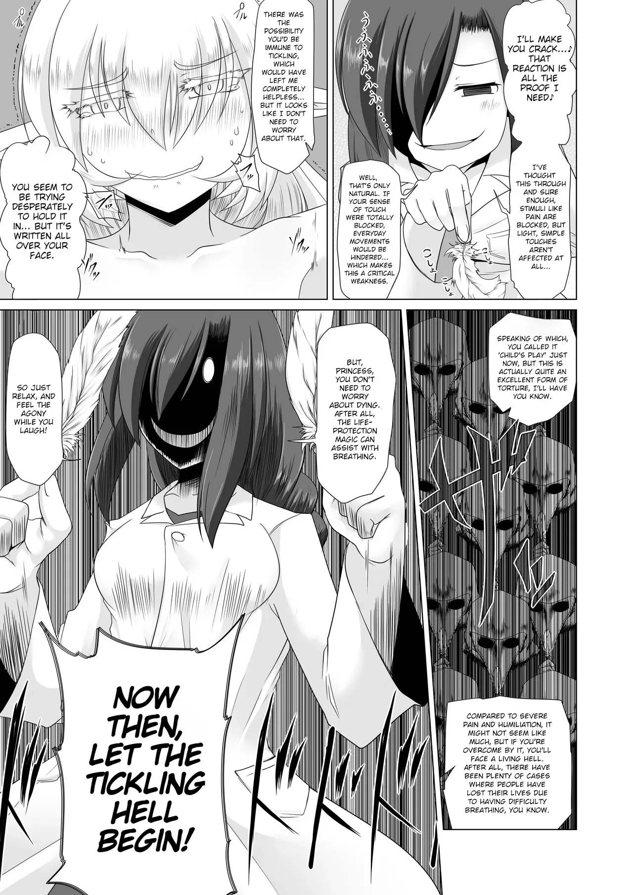 [Fukakutei Kuukan (aruva)] Elf Oujo Kousoku Kusuguri Monzetsu Zecchou Goumon | Elf Princess Bound Tickle Torture - Tickle to Ecstatic Climax [English] - Page 9