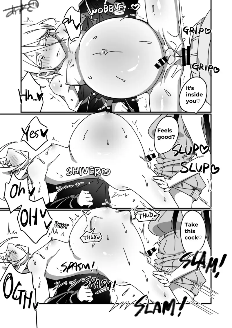 [Auagu Buta] Futanari x Ninpu Femboy [Japanese, English] - Page 8