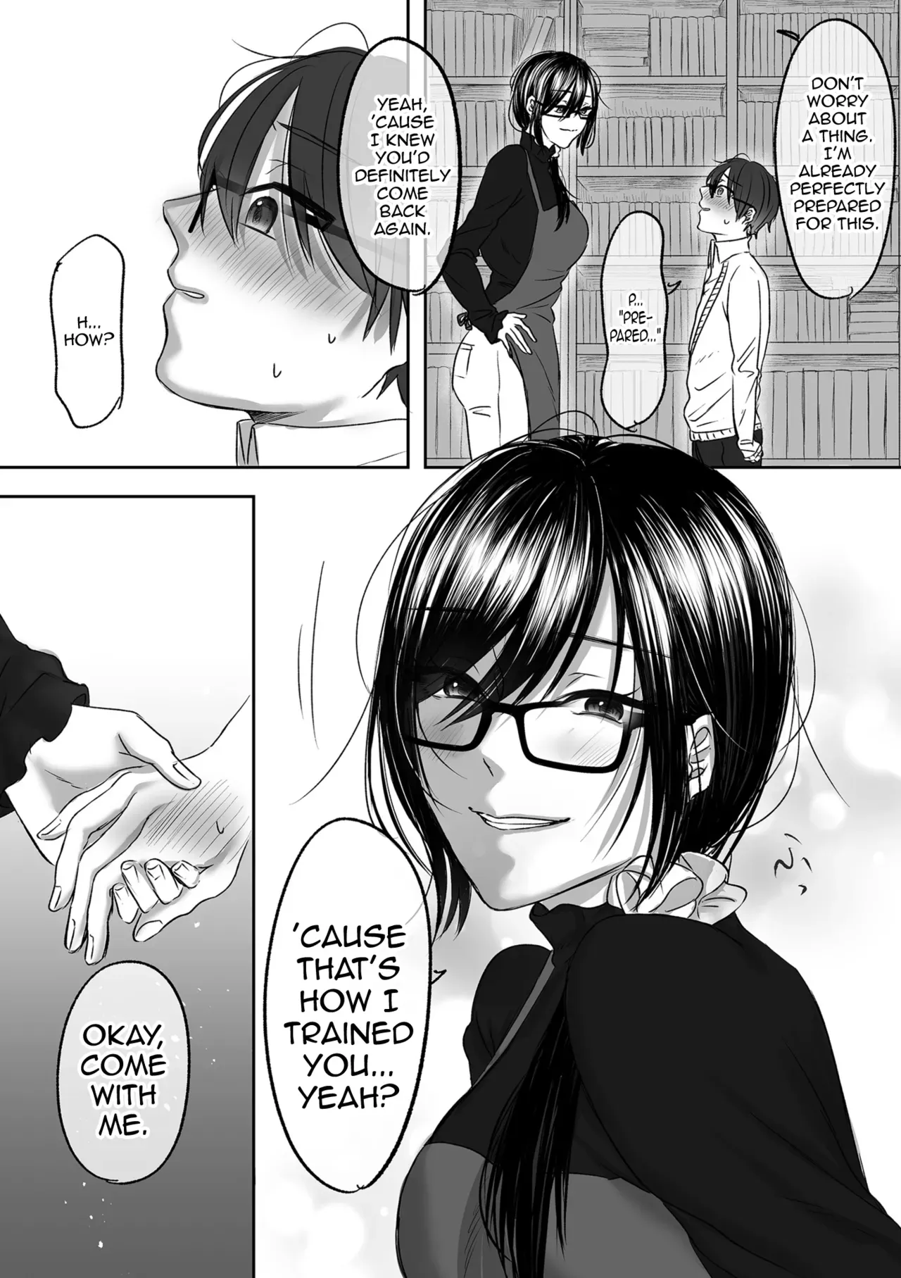 [Hirariha] Koshoten no Onee-san ni Maso nano o Minukarete Choukyou sareru Hanashi Kouhen (COMIC Kuriberon DUMA Vol. 78) [English] [mysterymeat3] - Page 4