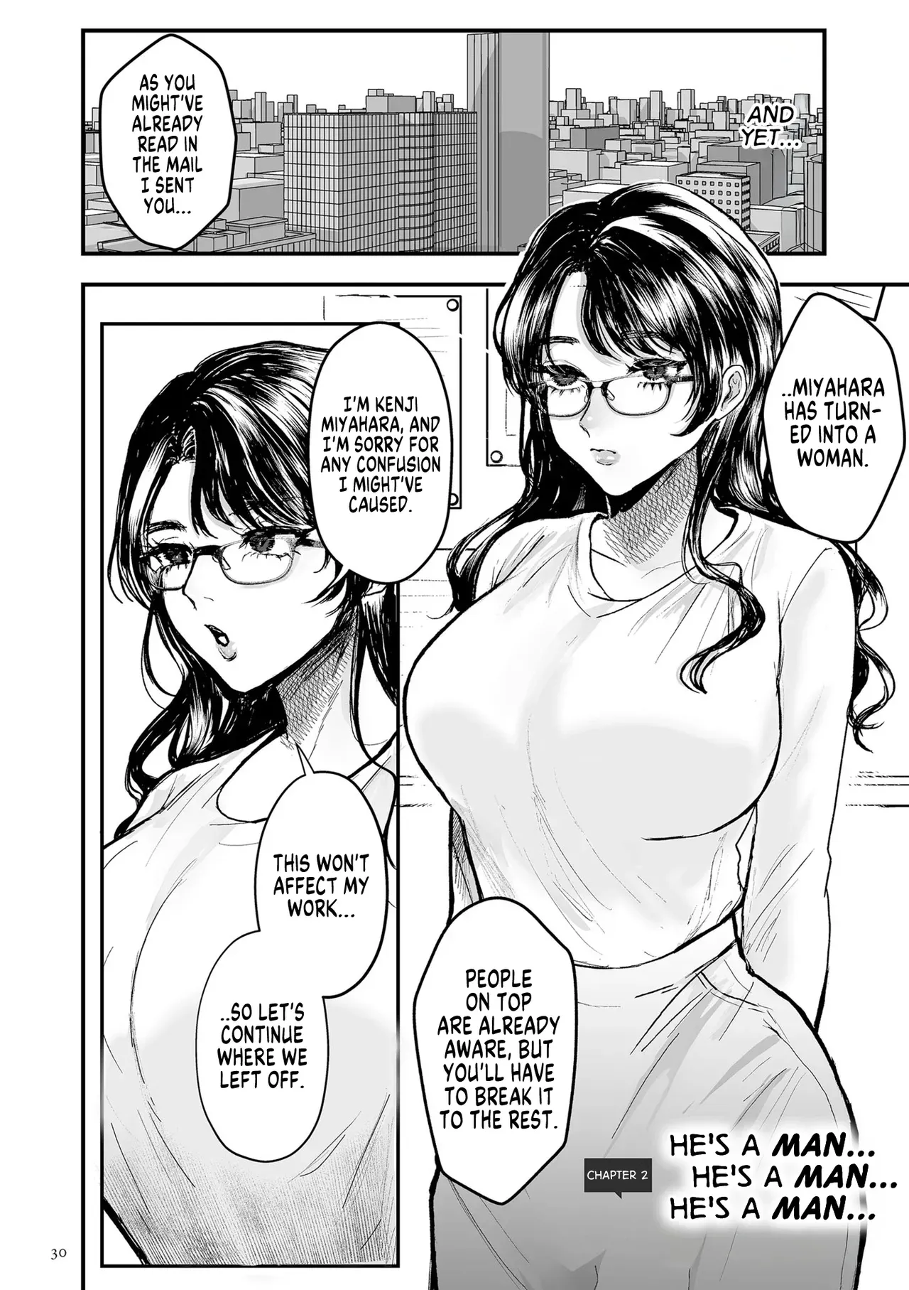 [Shikabanekamo] He's a Man... He's a Man... He's a Man... (Shingata! TS Virus Outbreak) [English] [GTF] [Digital] - Page 2